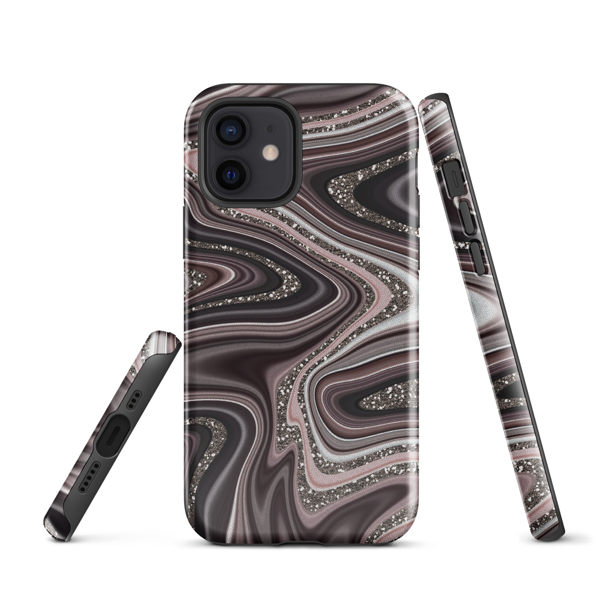 Tough Case for iPhone®- Abstract Leather