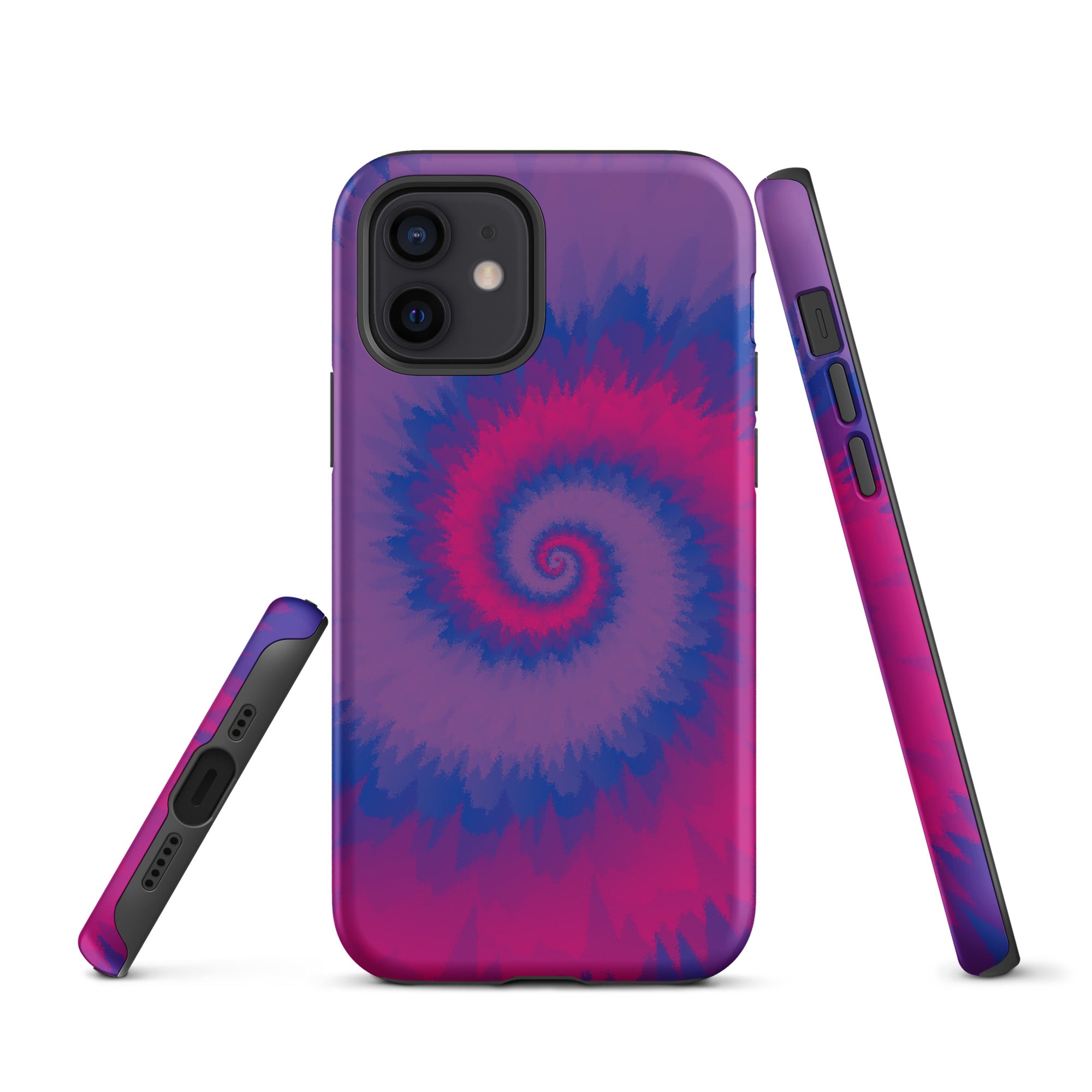 Tough Case for iPhone®-Tie Dye Spiral - Bisexual