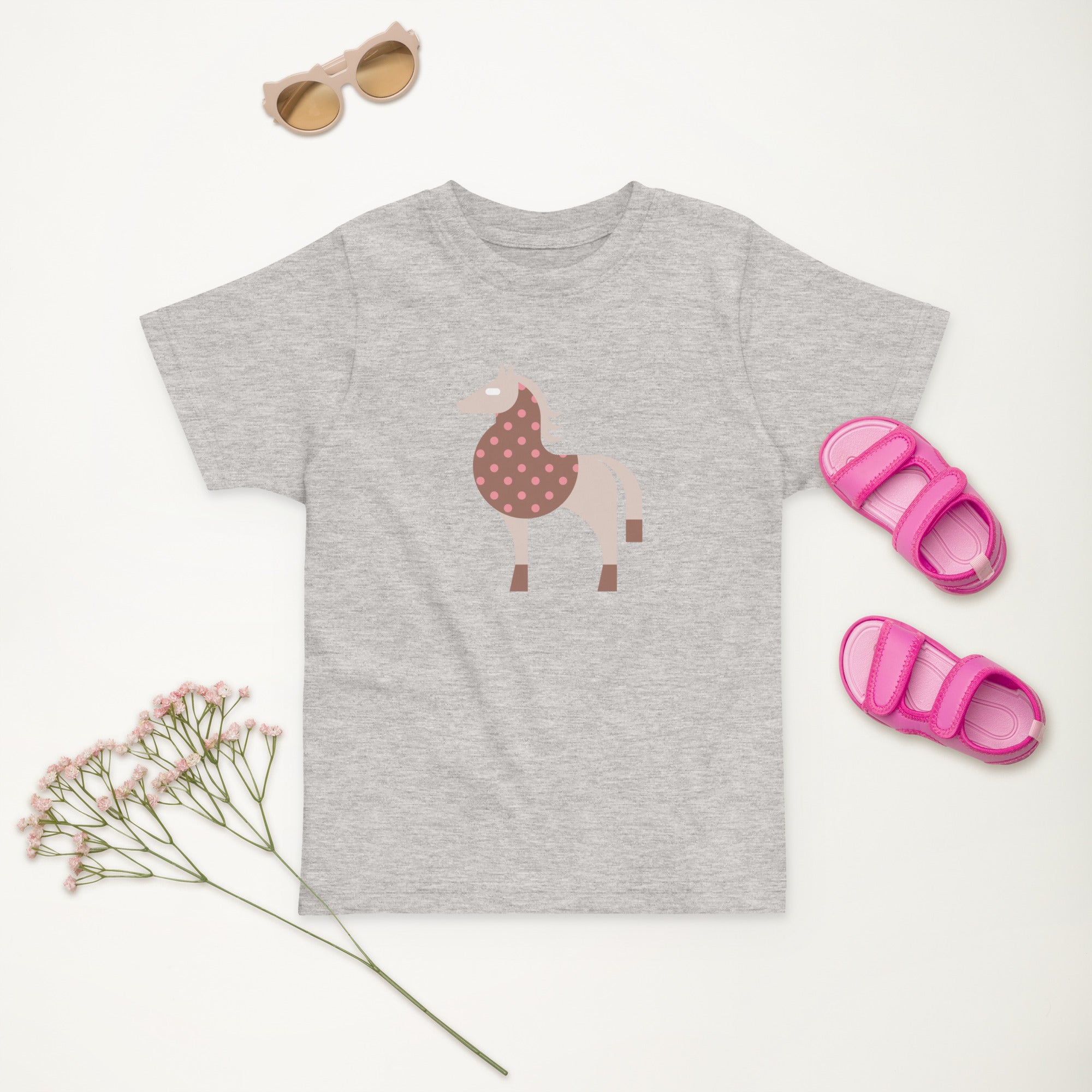 Toddler jersey t-shirt-Horse