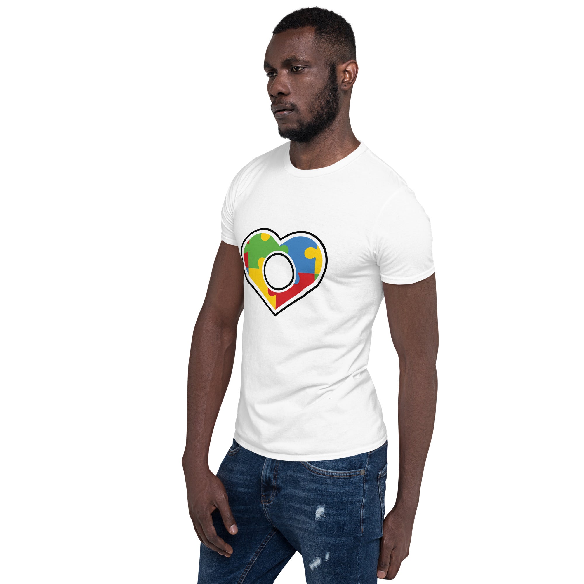 Short-Sleeve Unisex T-Shirt- Autism Heart
