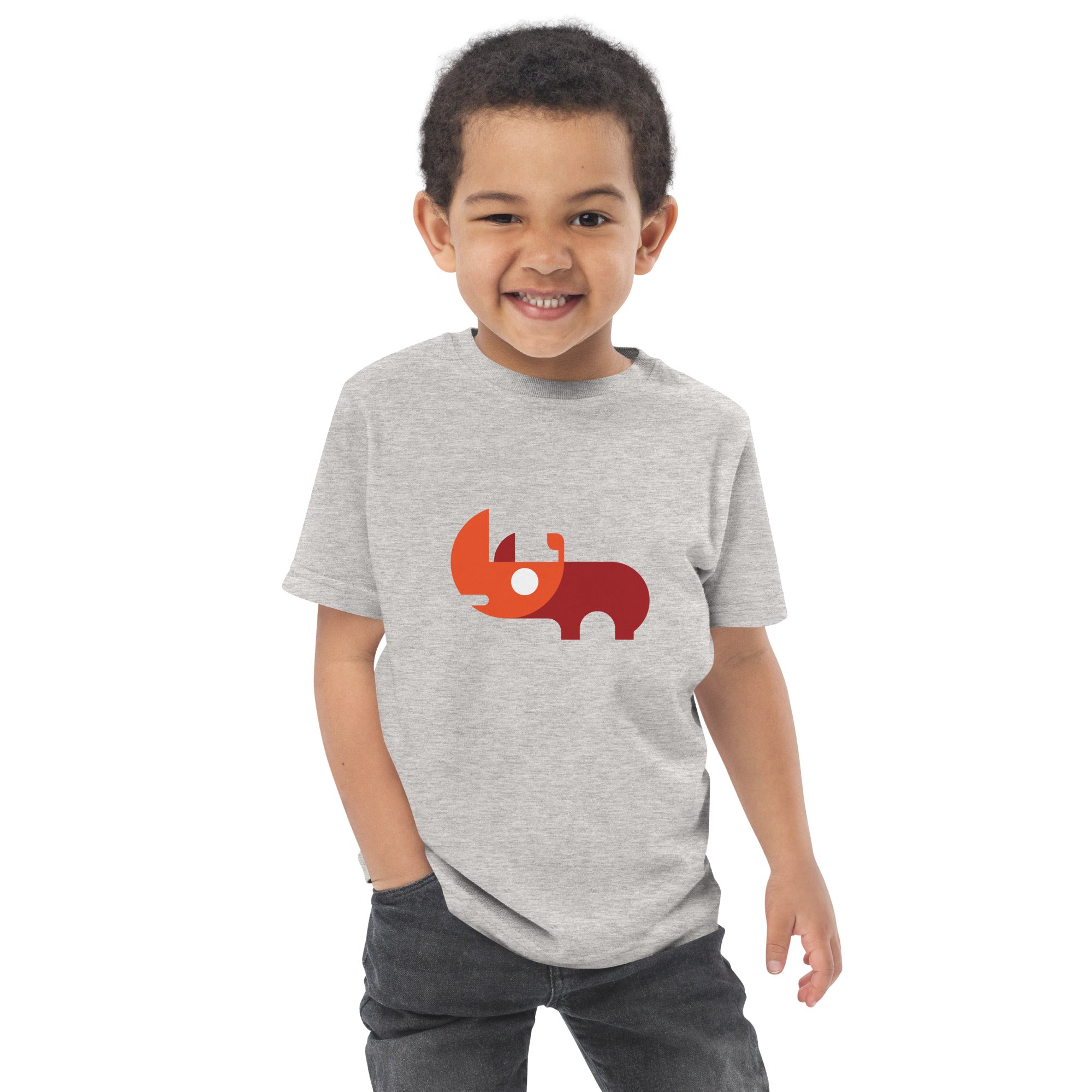 Toddler jersey t-shirt-Rhino