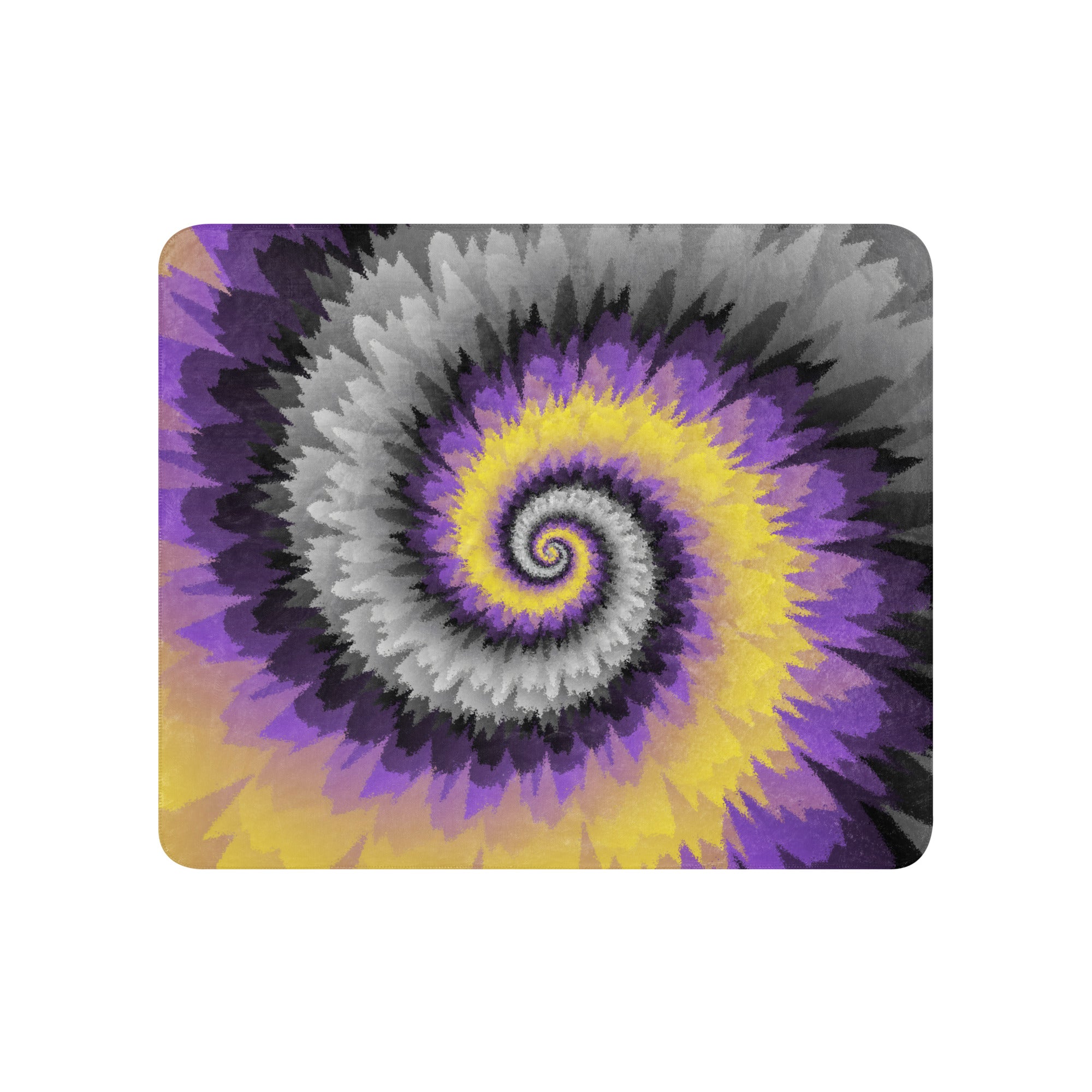 Sherpa blanket- Tie Dye Spiral-Nonbinary