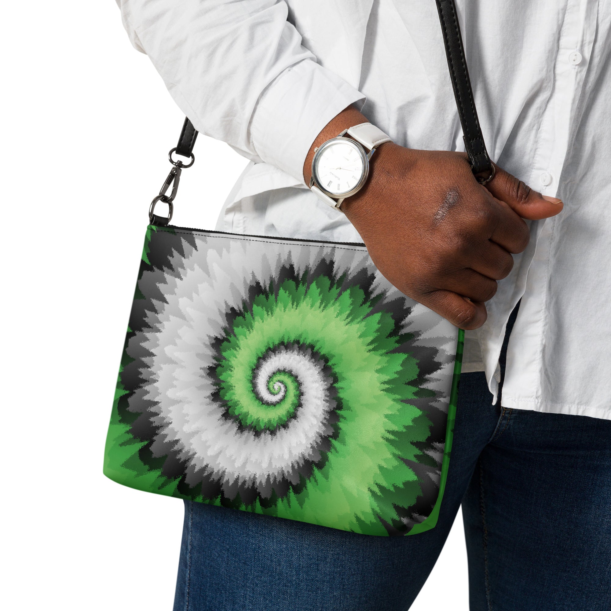 Crossbody bag- Tie Dye Spiral- Aromantic