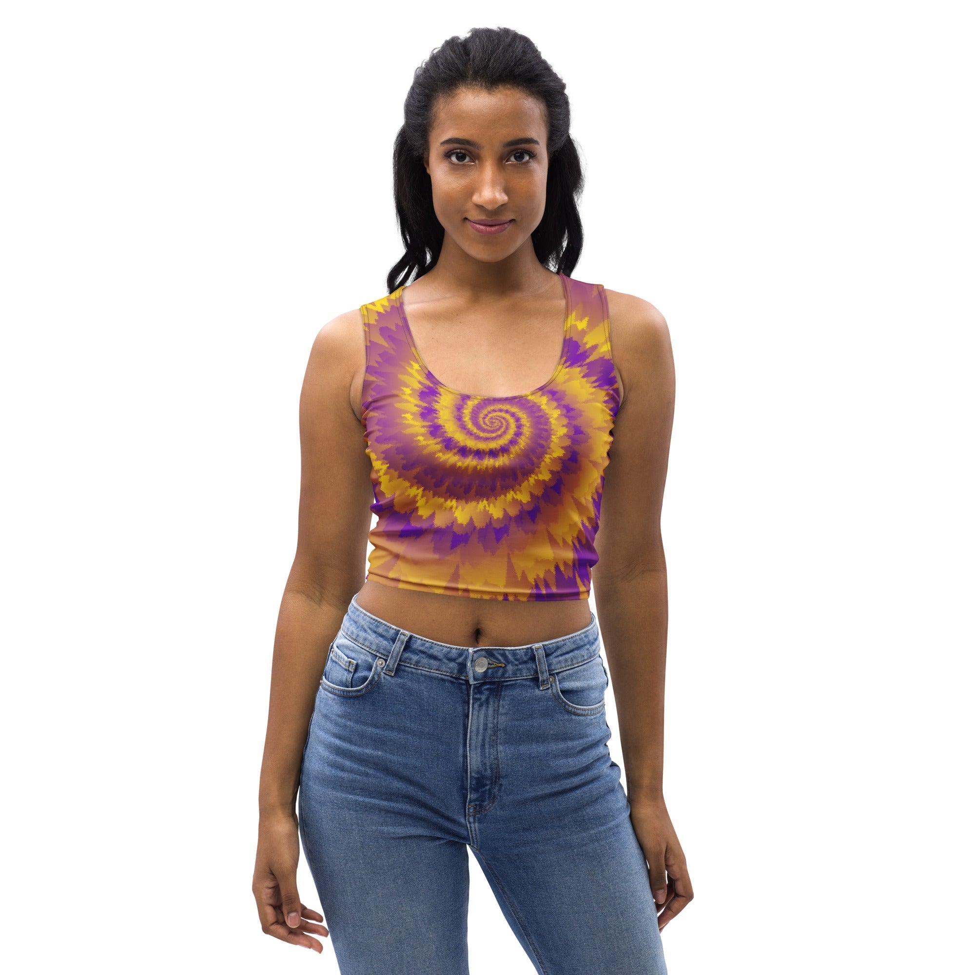 Crop Top-Tie Dye Spiral - Intersex