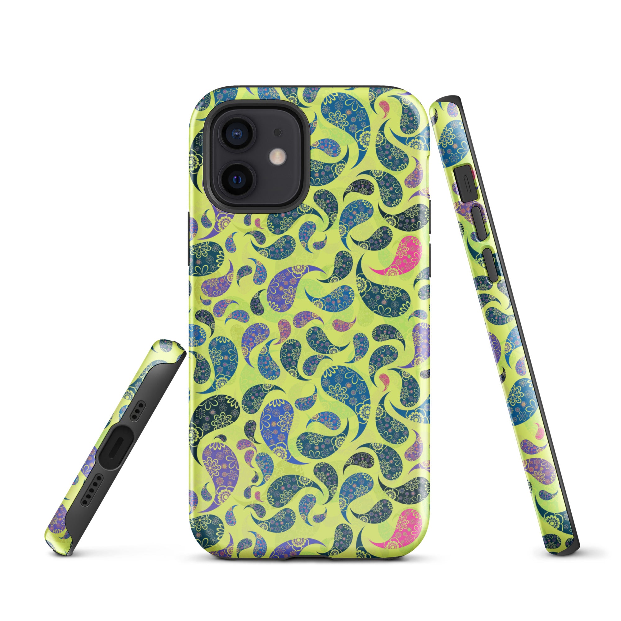 Tough Case for iPhone®- Paisley Yellow