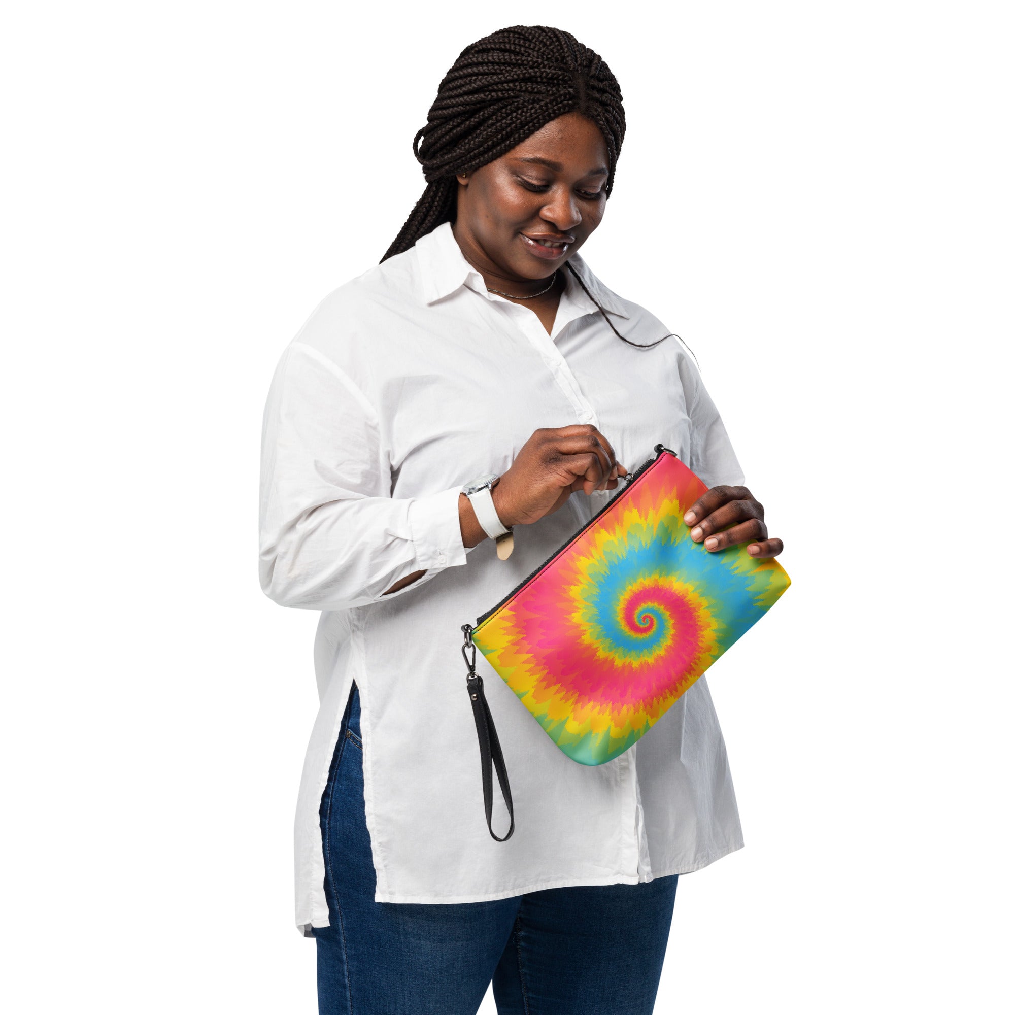 Crossbody bag- Tie Dye Spiral- Pansexual