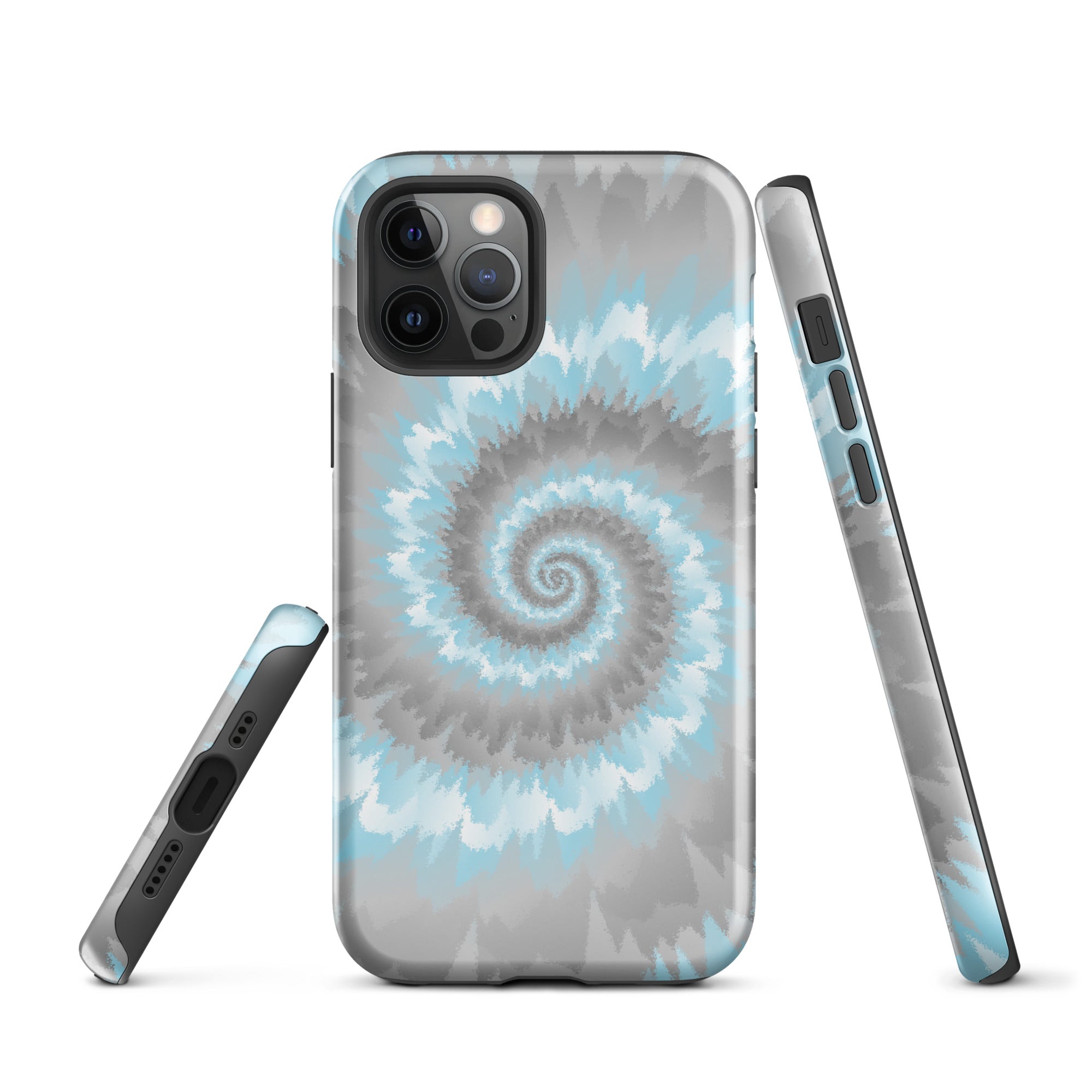 Tough Case for iPhone®-Tie Dye Spiral - Demiboy