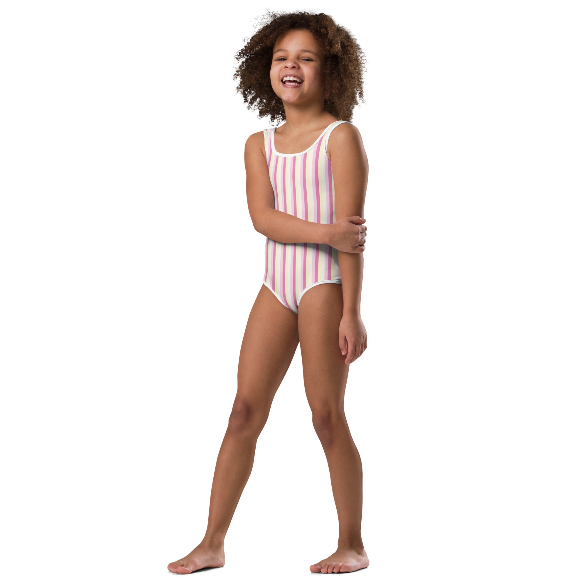 Colorful Striped Kids Swimsuit II