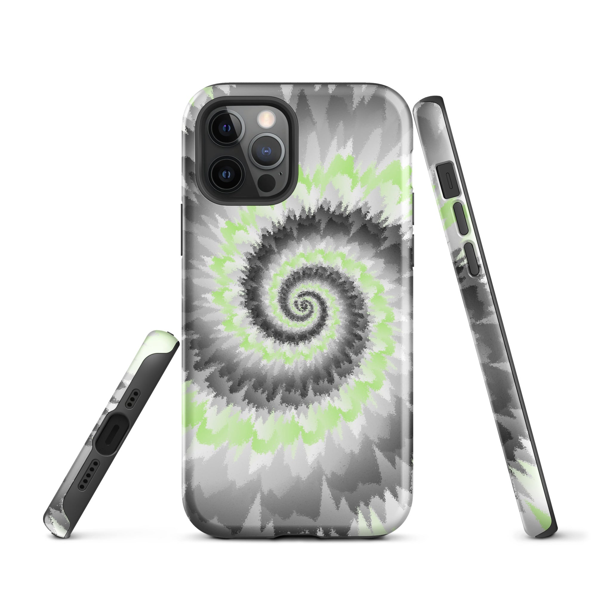 Tough Case for iPhone®-Tie Dye Spiral - Agender
