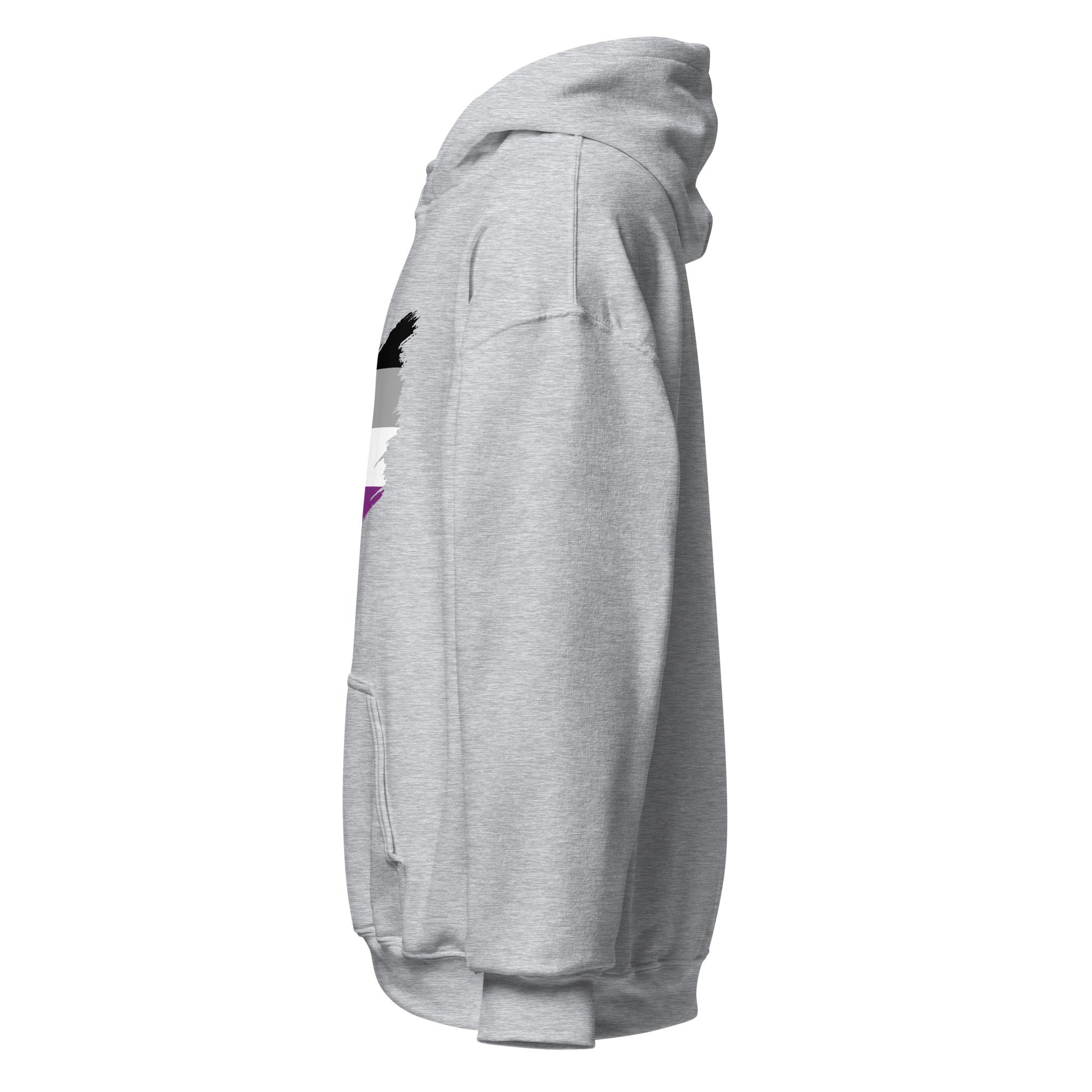 Unisex Hoodie-Asexual Grunge Flag