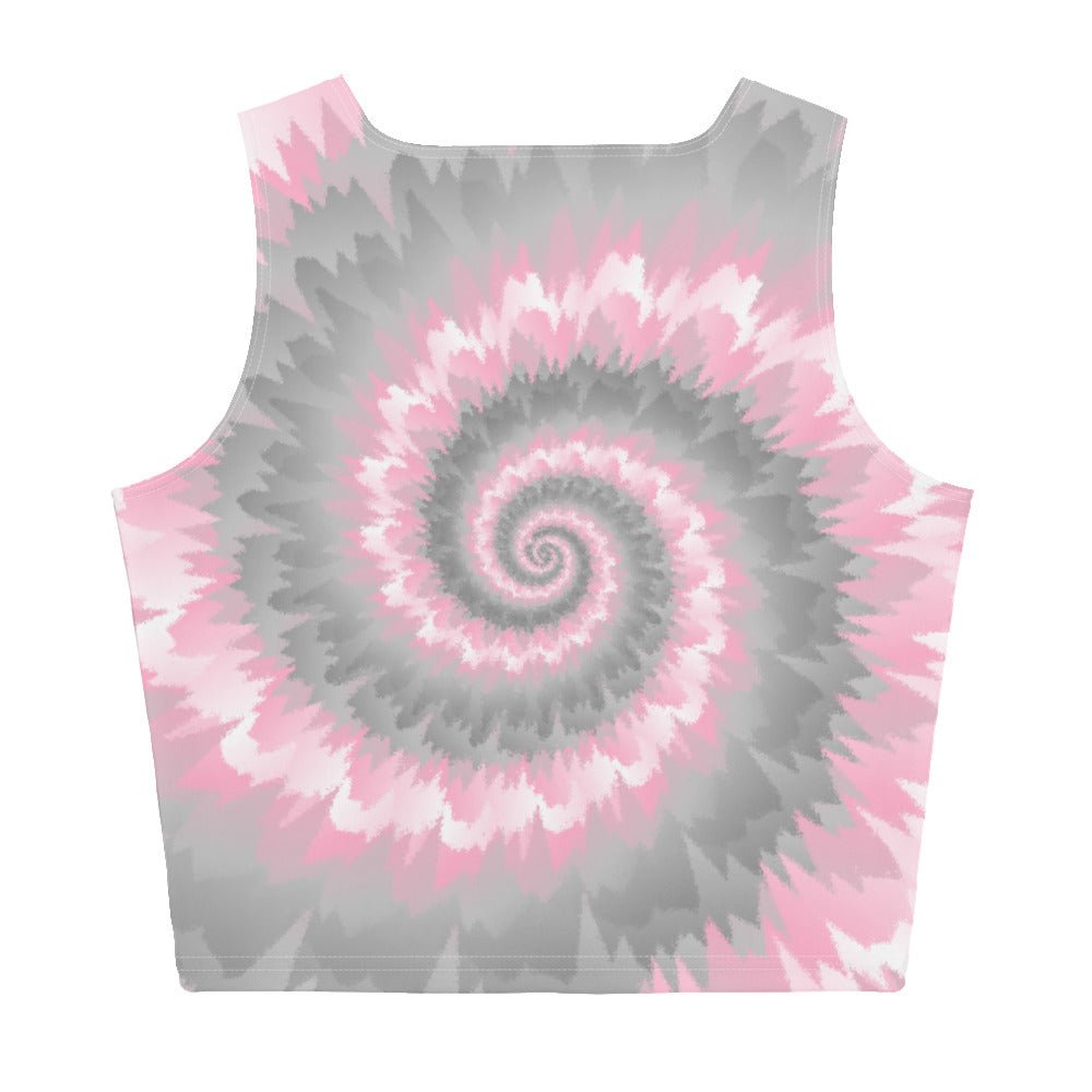 Crop Top-Tie Dye Spiral - Demigirl