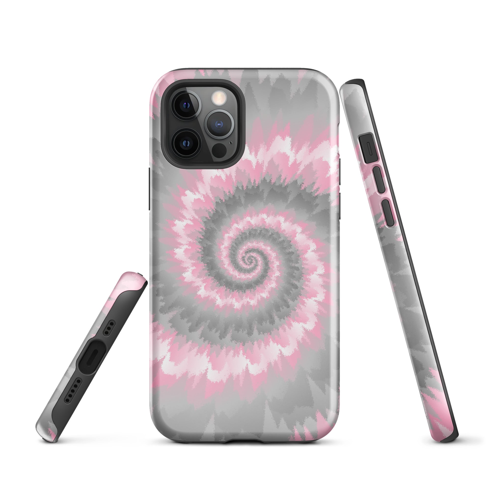 Tough Case for iPhone®-Tie Dye Spiral - Demigirl