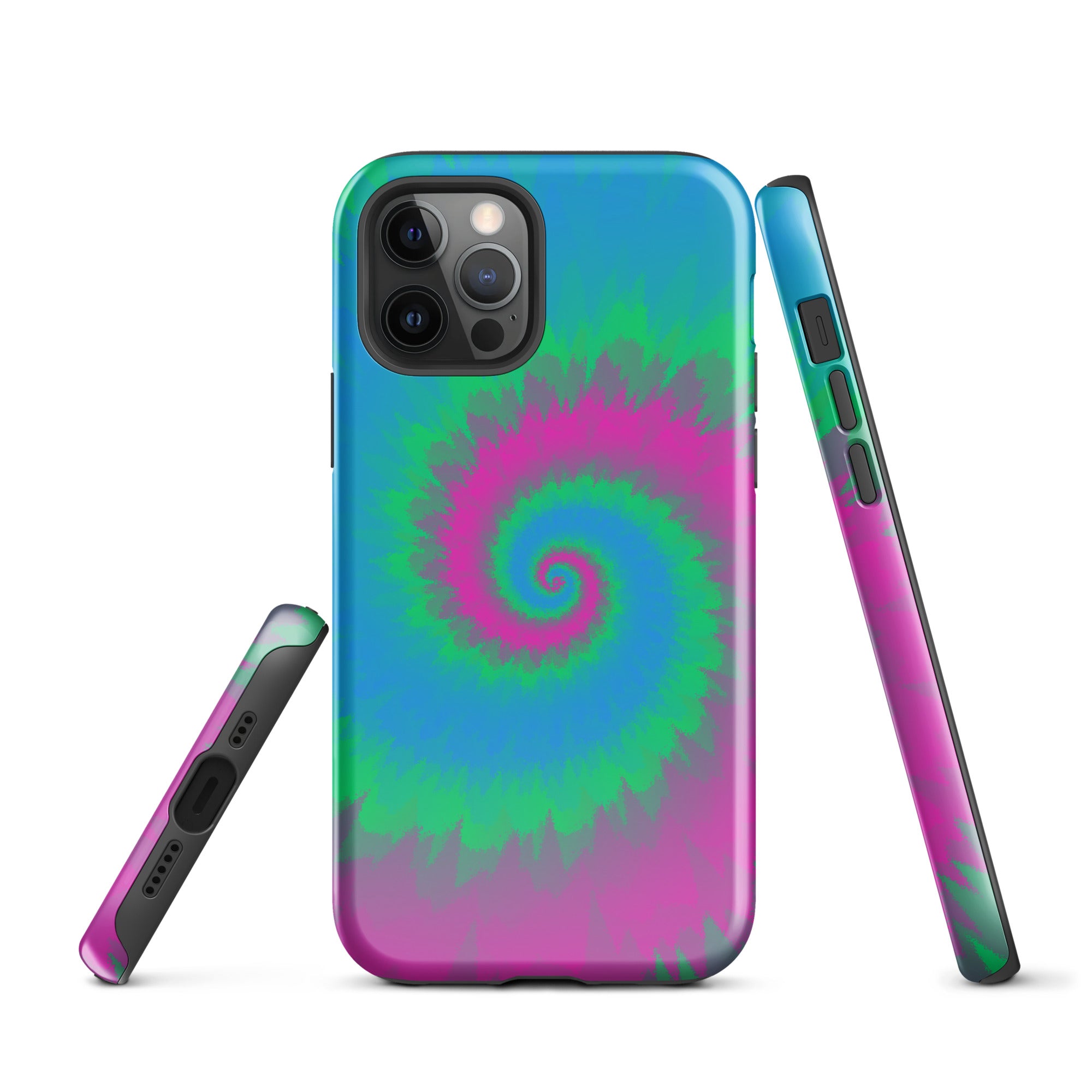 Tough Case for iPhone®-Tie Dye Spiral - Polysexual
