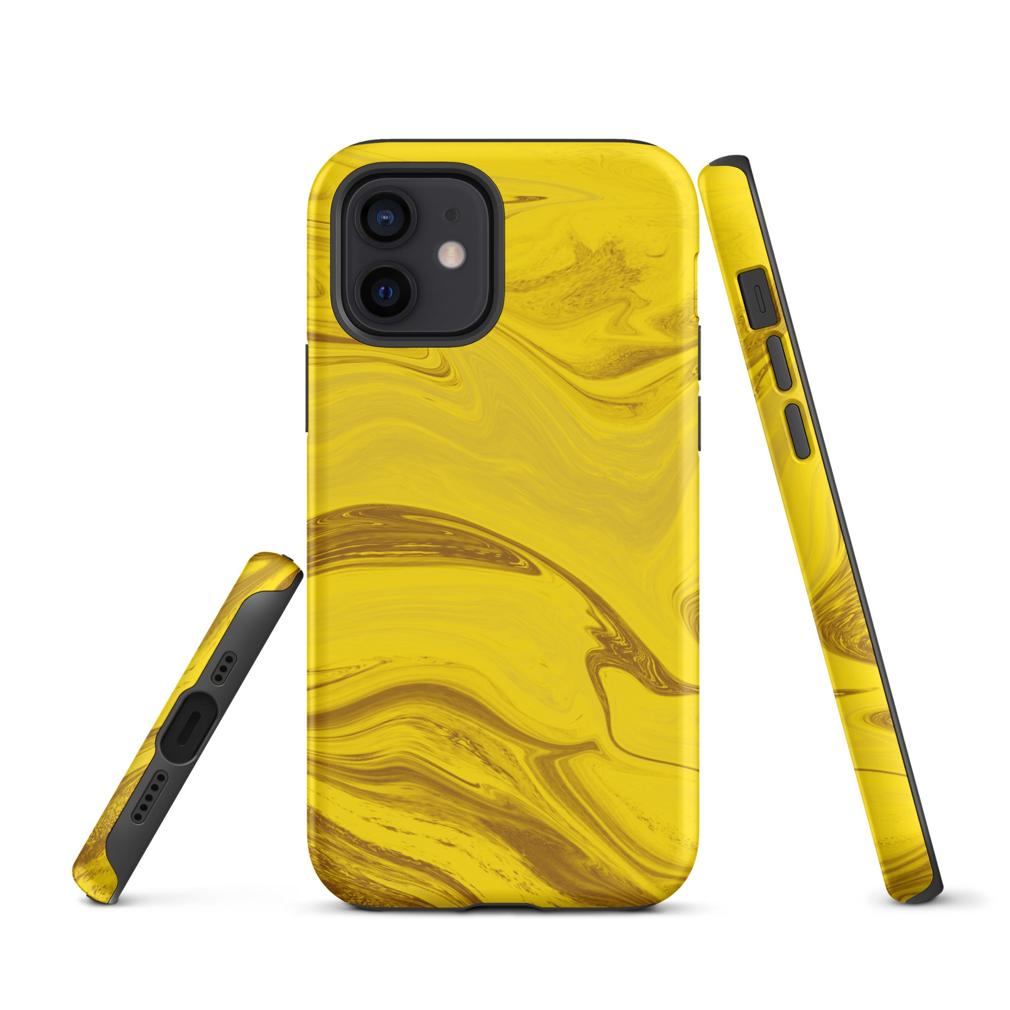 Tough Case for iPhone®- Liquid Gold Marble