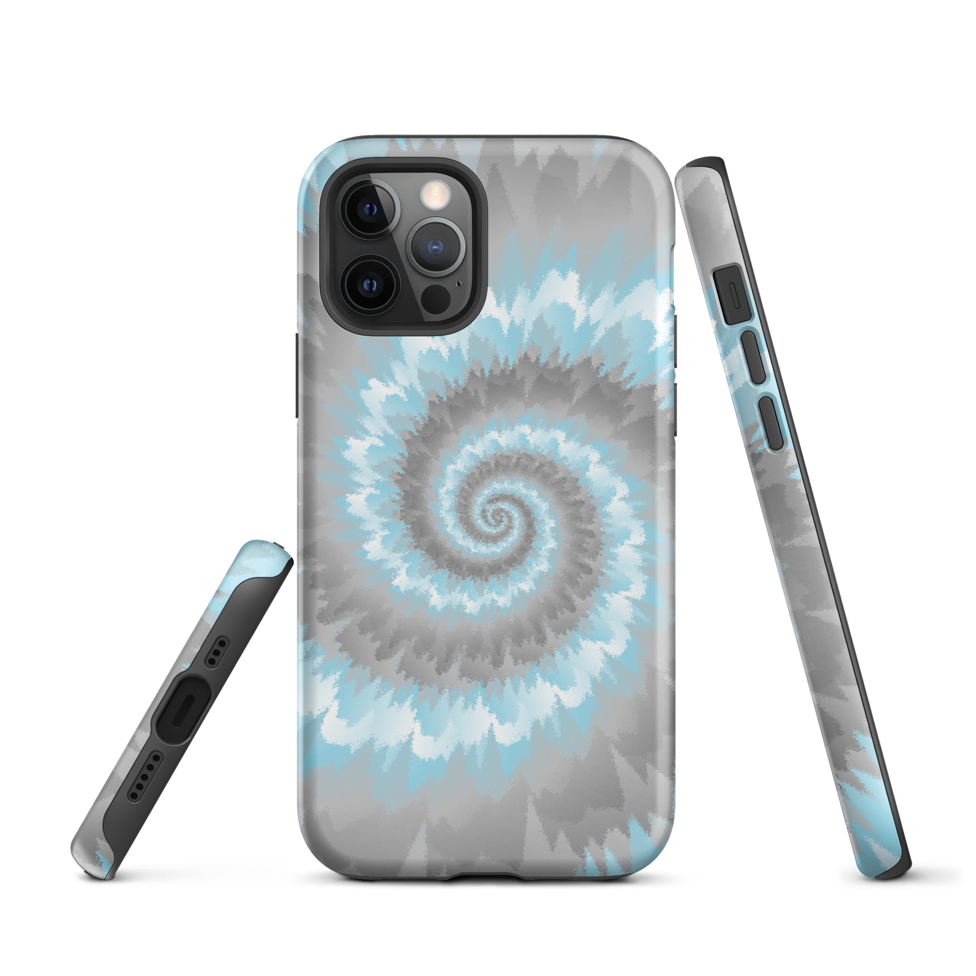 Tough Case for iPhone®-Tie Dye Spiral - Demiboy