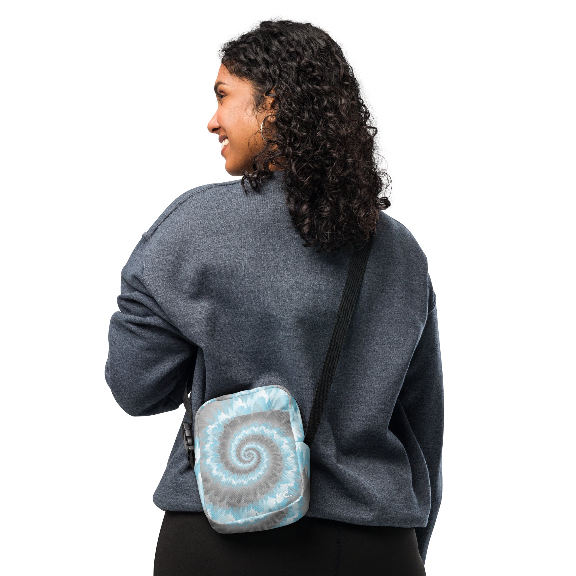 Utility crossbody bag-Tie Dye Spiral - Demiboy