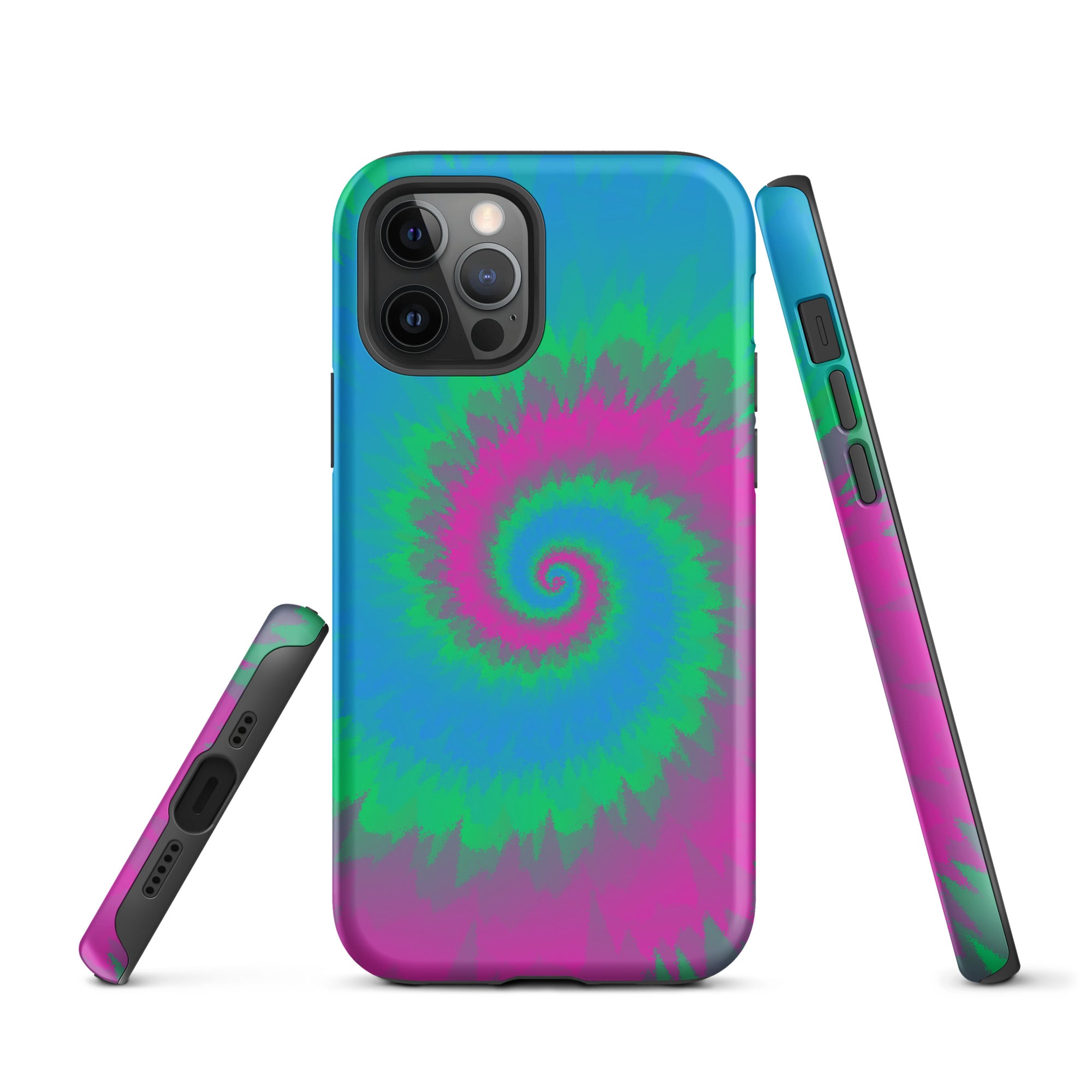 Tough Case for iPhone®-Tie Dye Spiral - Polysexual