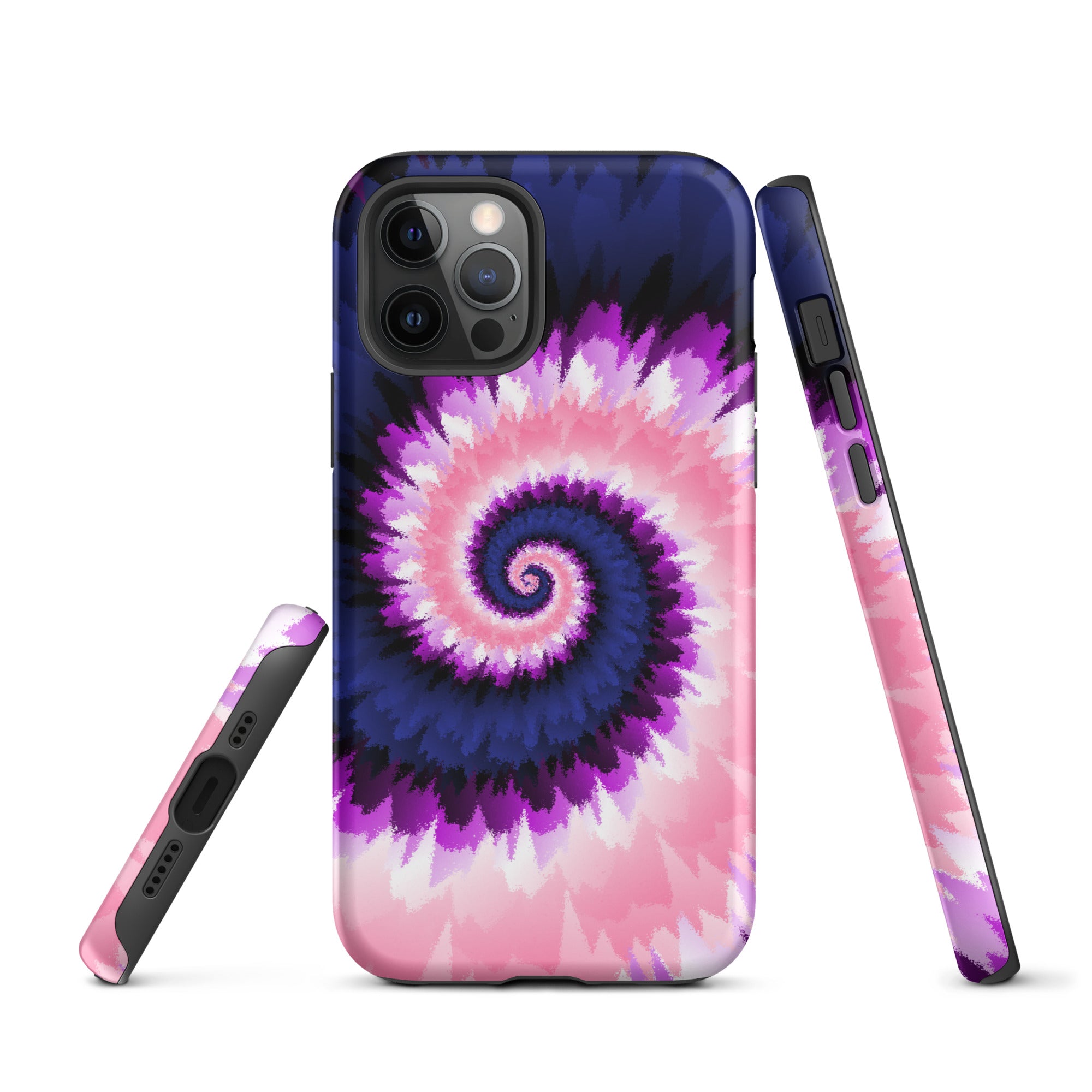 Tough Case for iPhone®-Tie Dye Spiral - Genderfluid