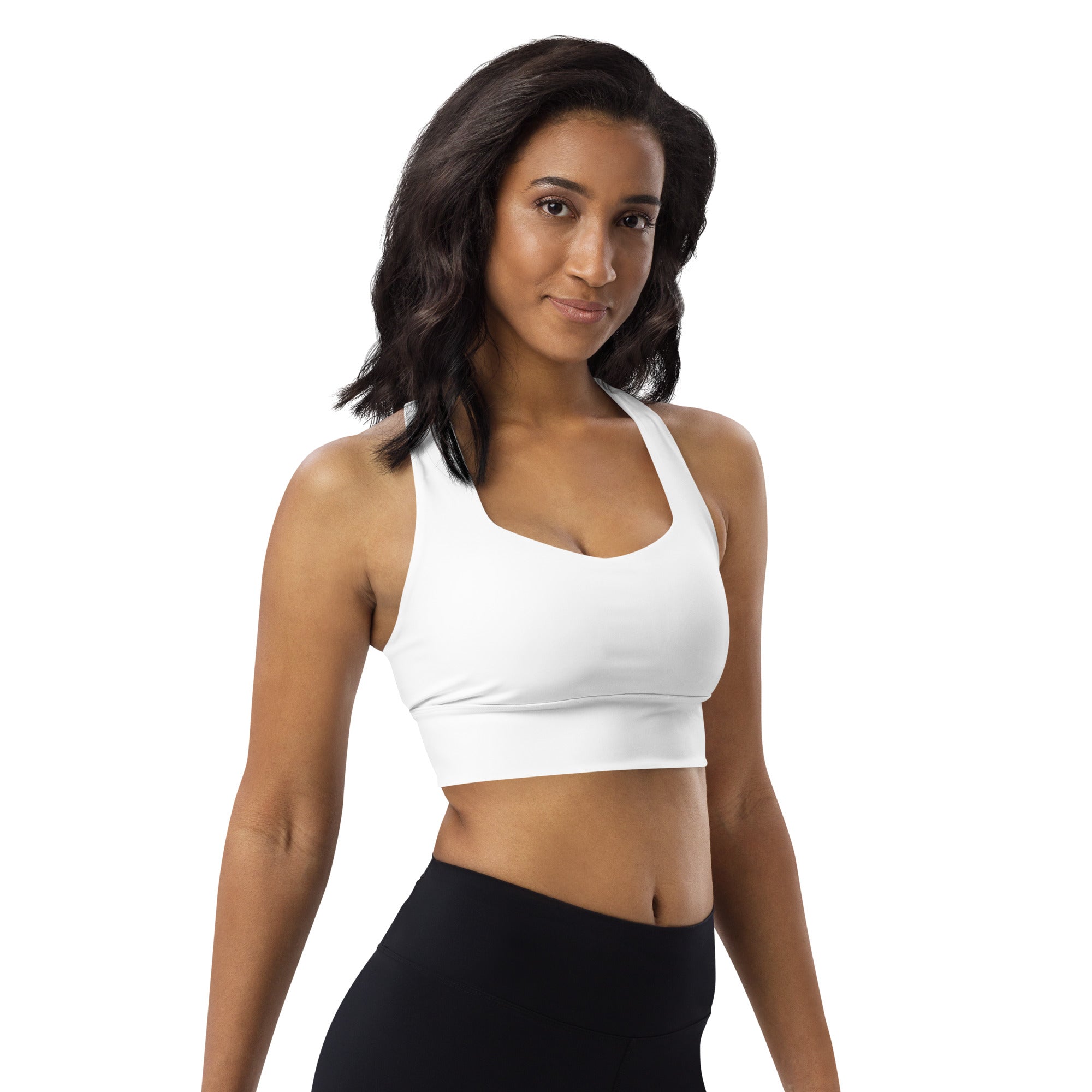 Longline sports bra- White