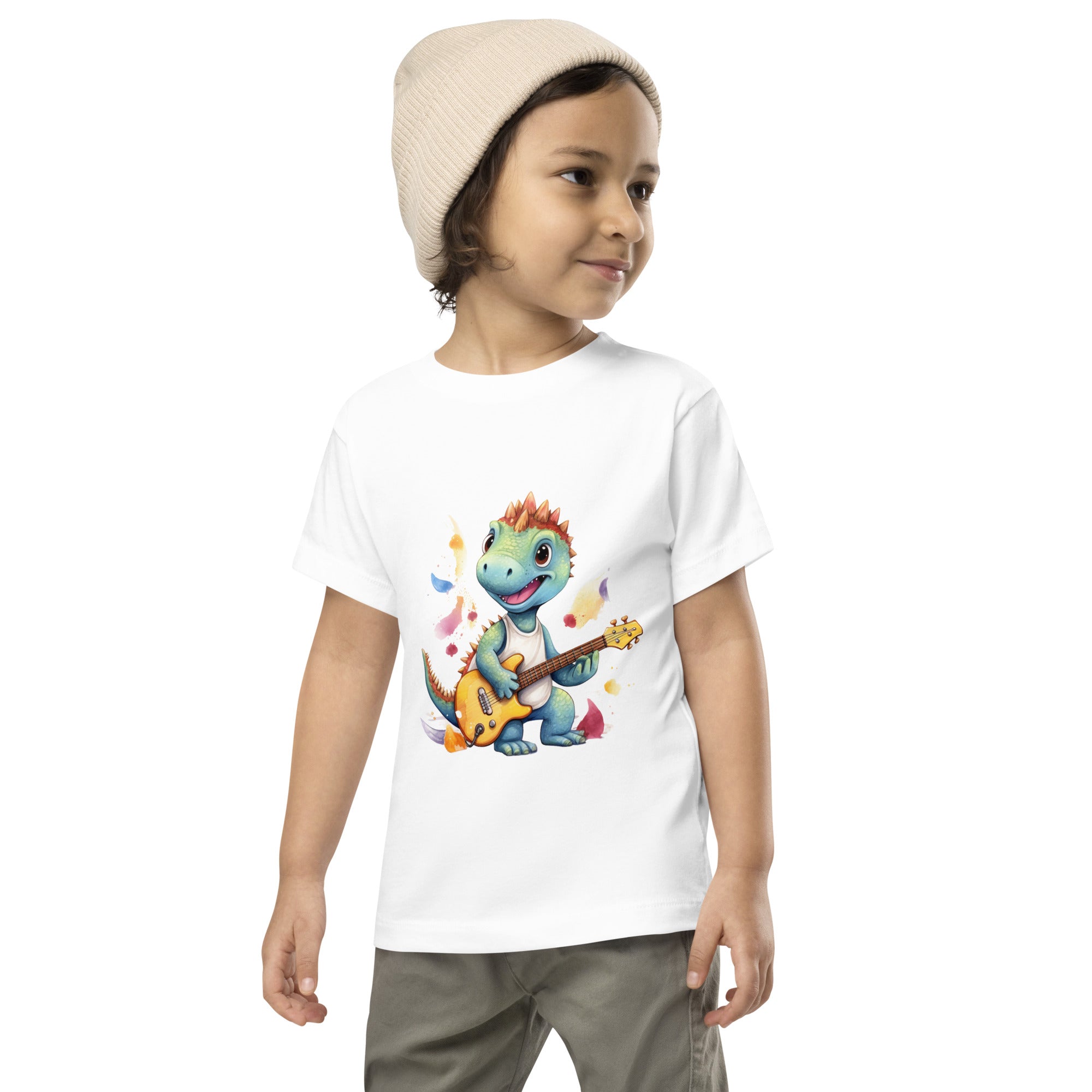 Toddler Short Sleeve Tee- Cute Dinosaur