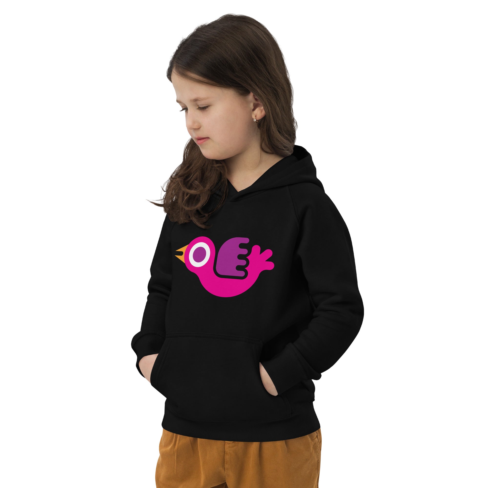Kids eco hoodie-Bird I