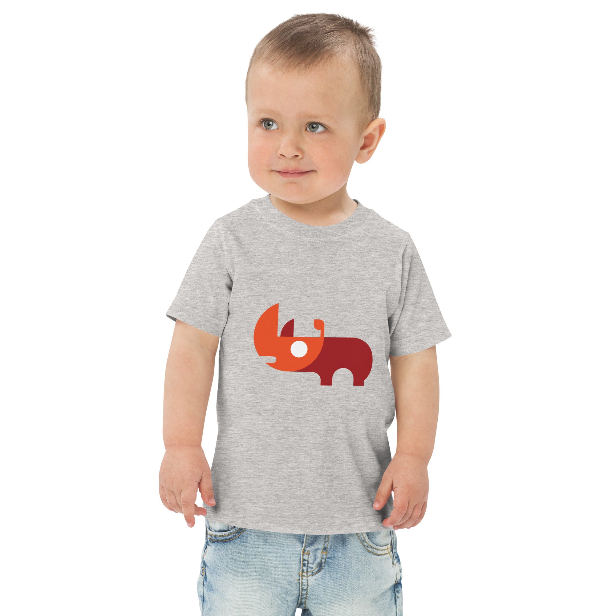 Toddler jersey t-shirt-Rhino