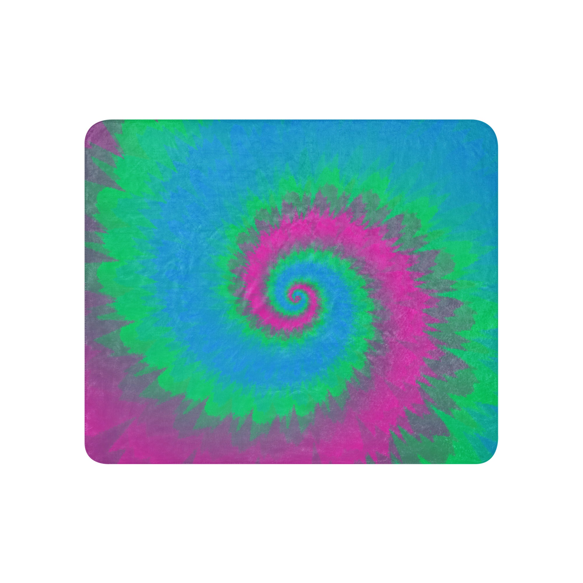 Sherpa blanket- Tie Dye Spiral-Polysexual