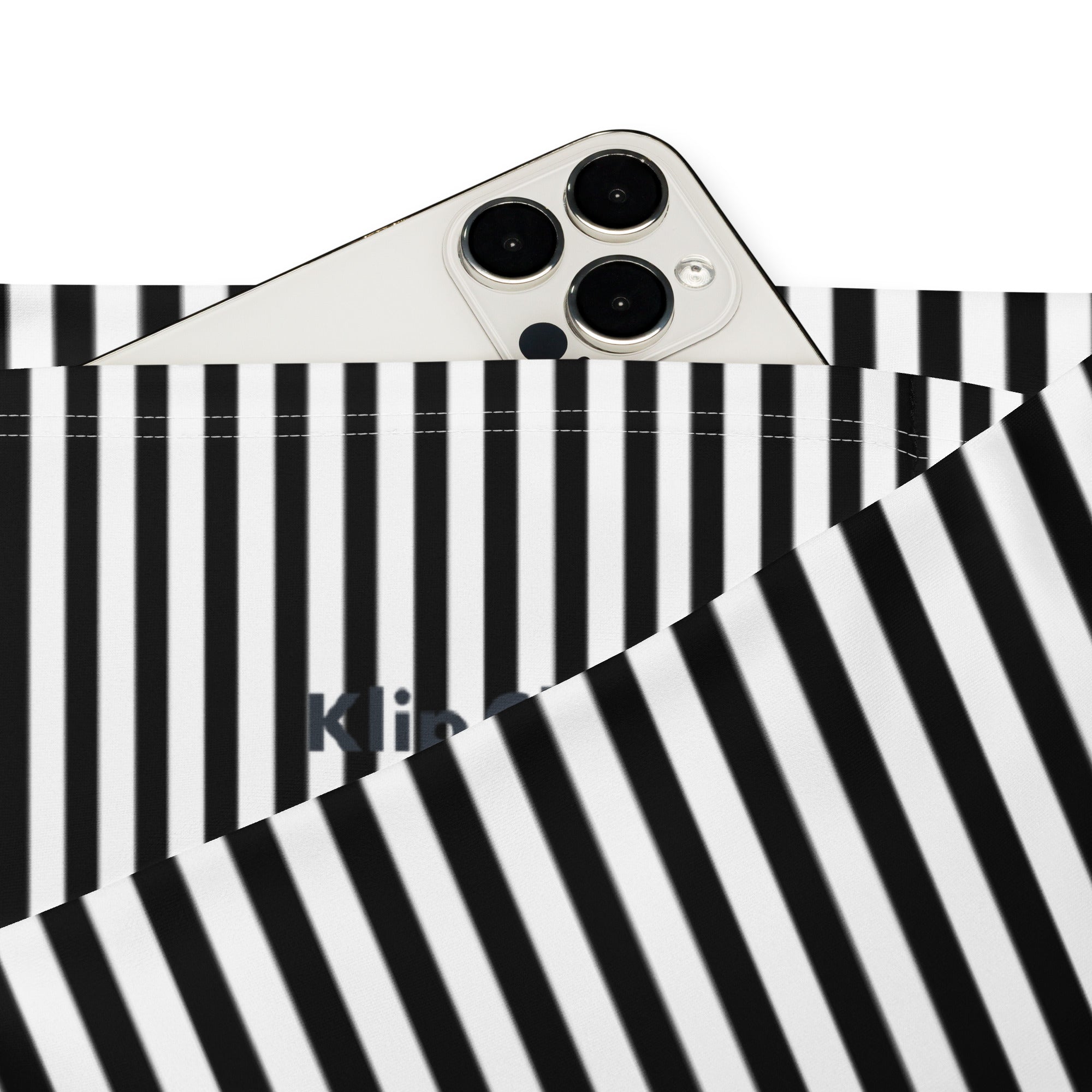 Flare leggings- White and Black Stripes