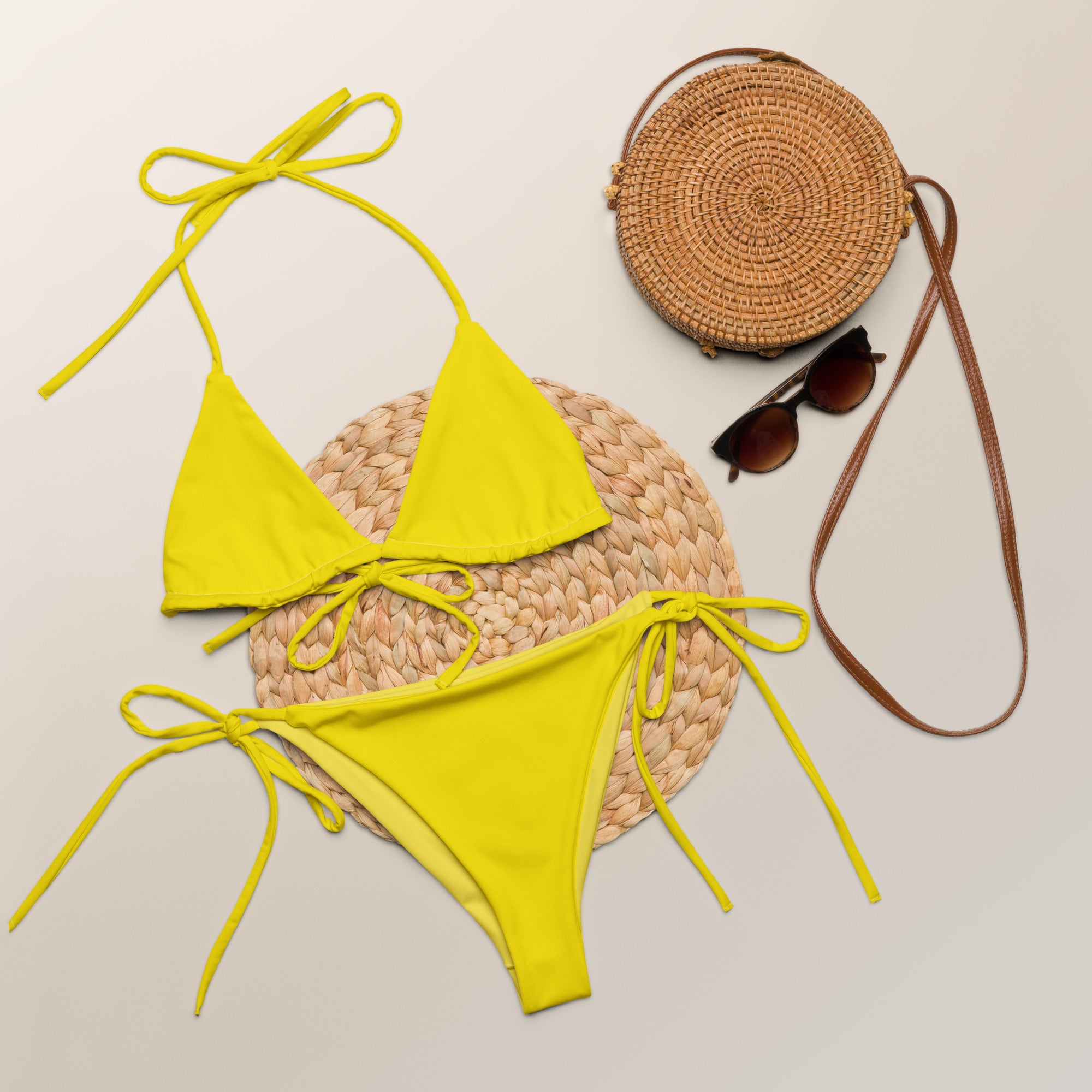 Recycled bikini-Yellow