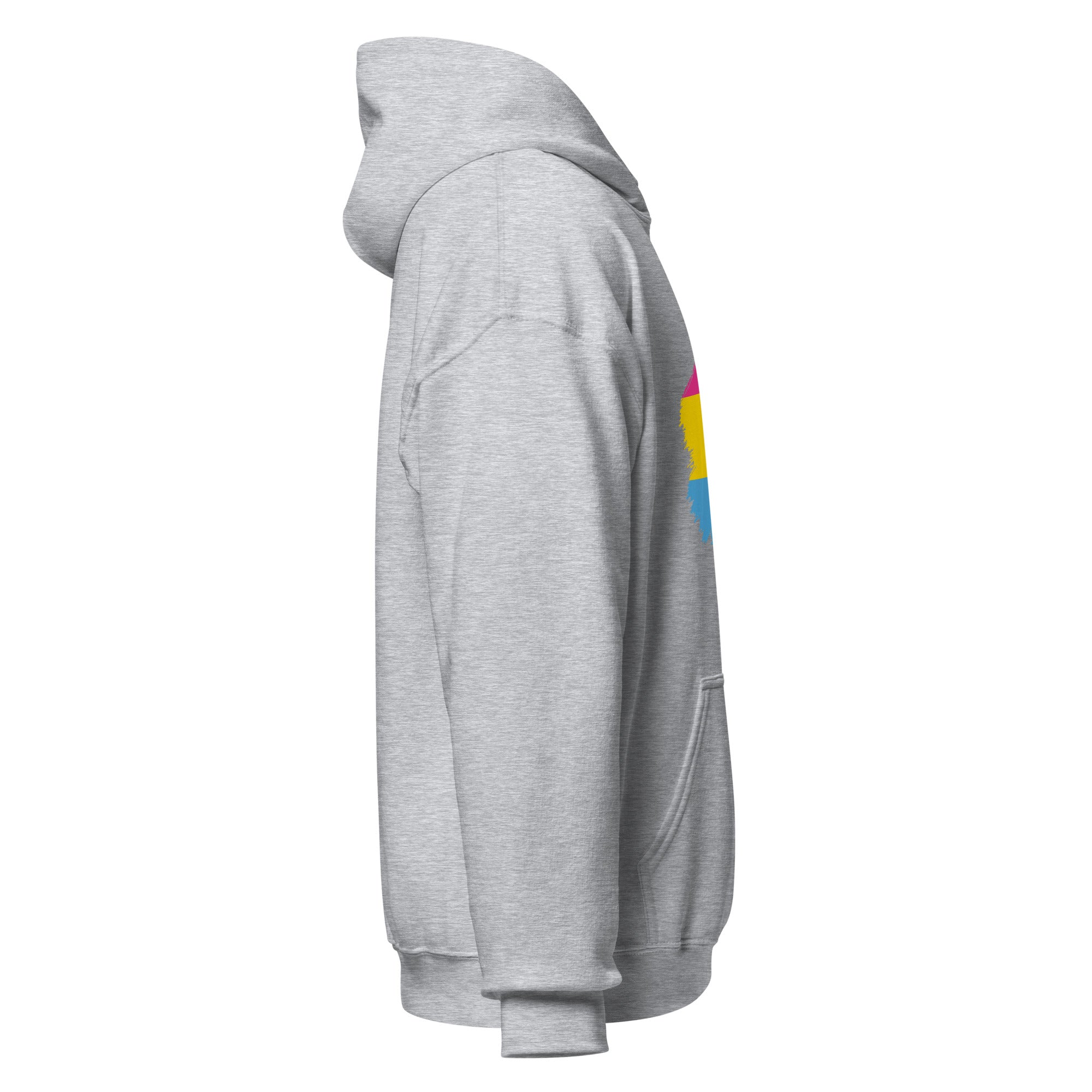 Unisex Hoodie-Pansexual Grunge Flag