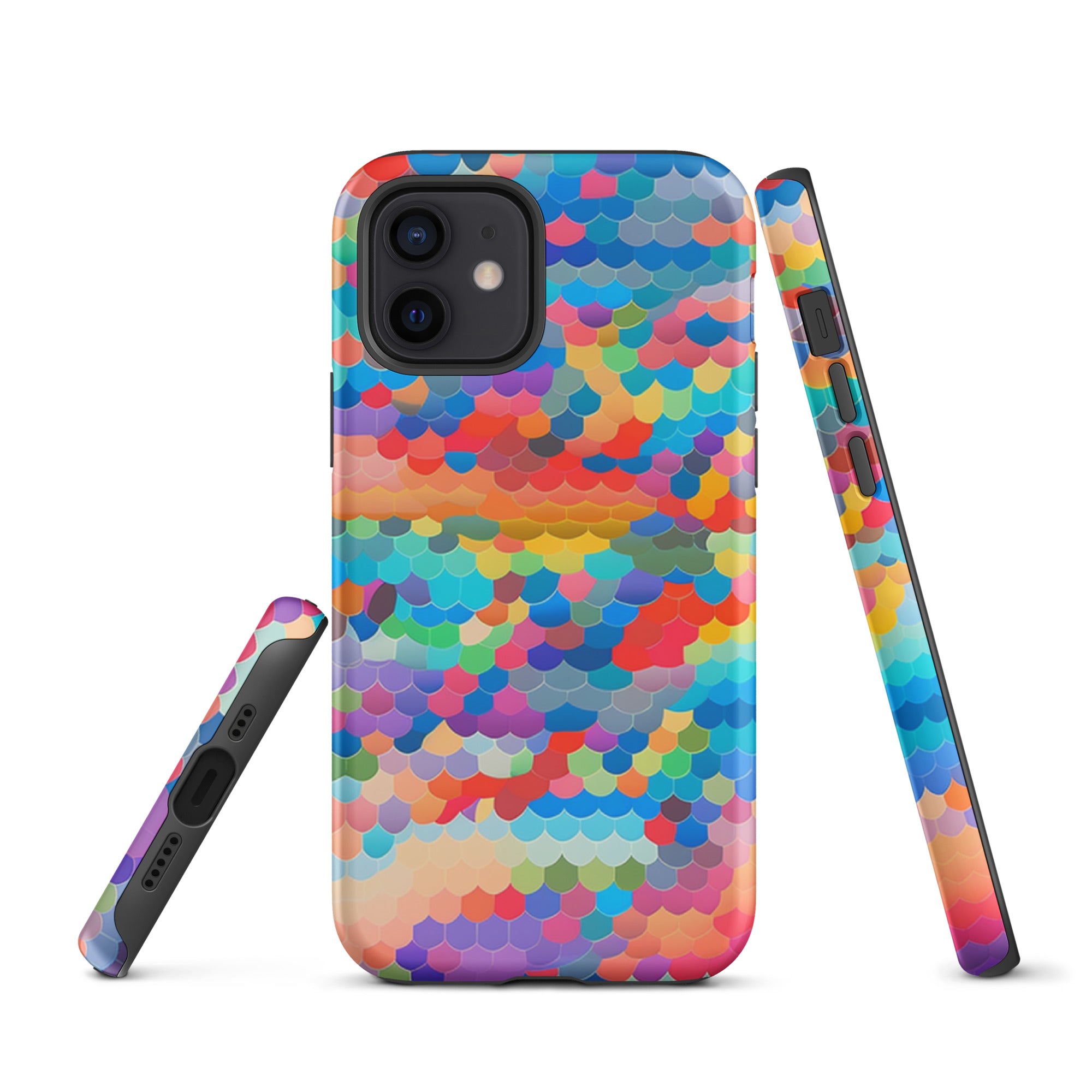 Tough Case for iPhone®- Rainbow Cloud Pattern III