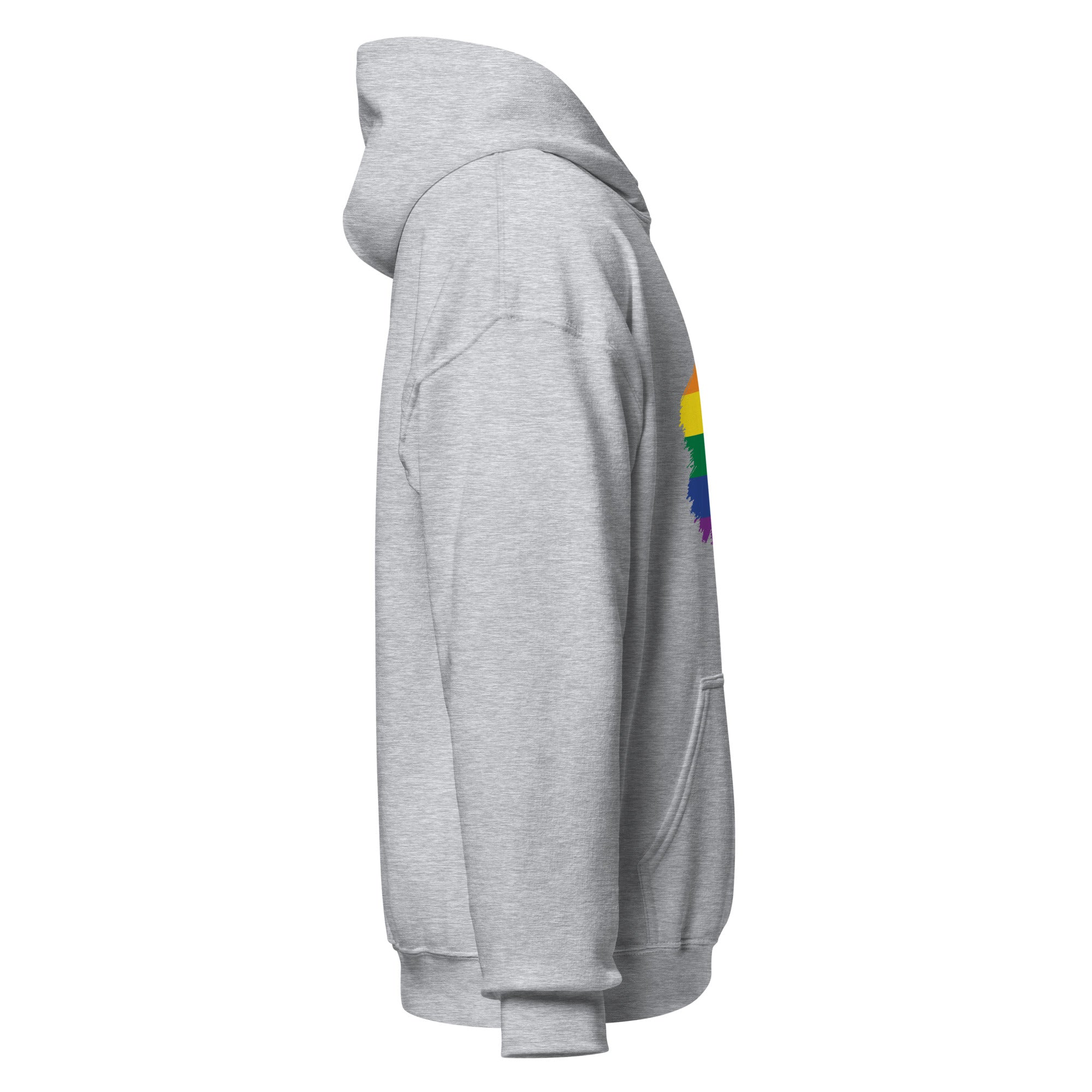 Unisex Hoodie-Pride Rainbow Grunge Flag