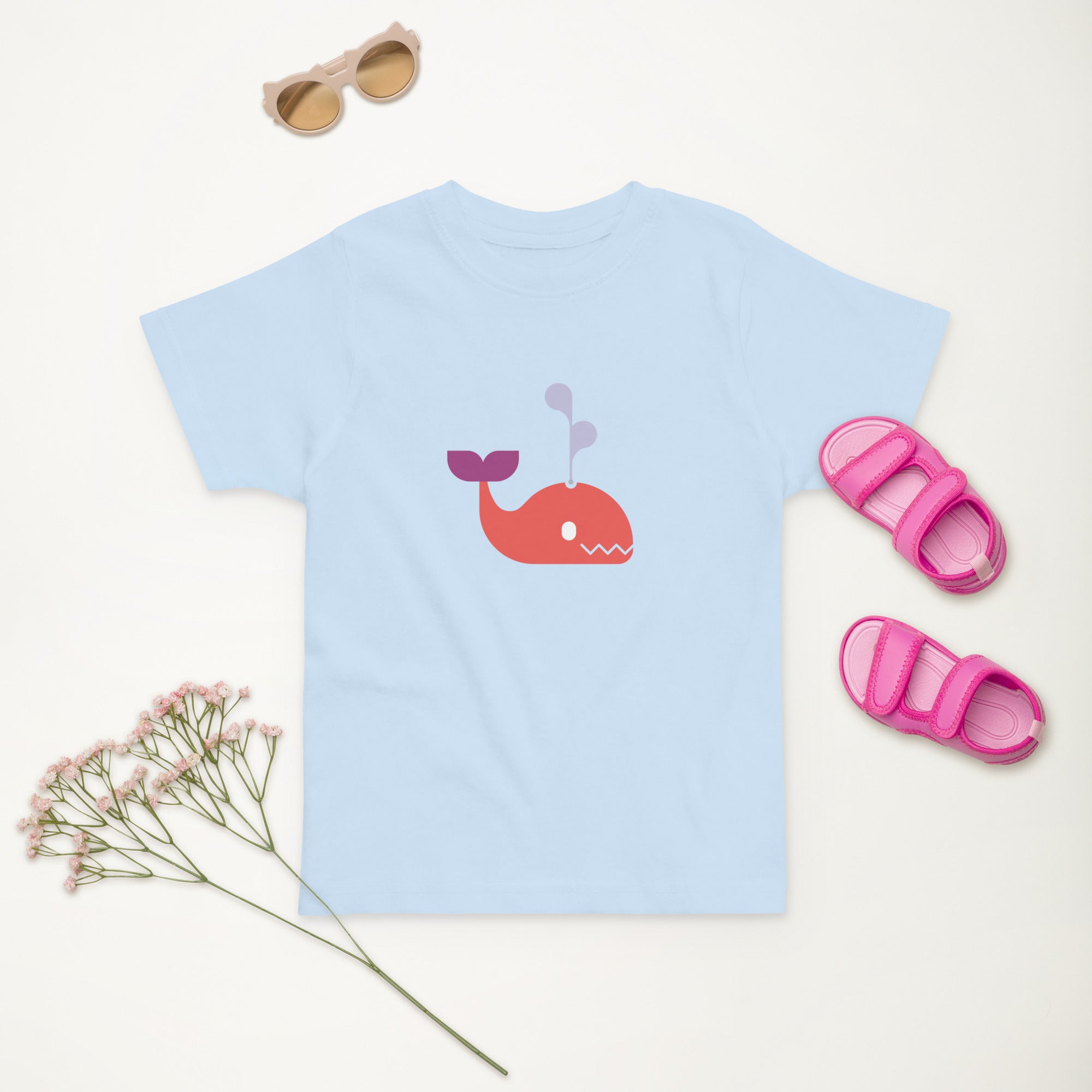 Toddler jersey t-shirt-Whale