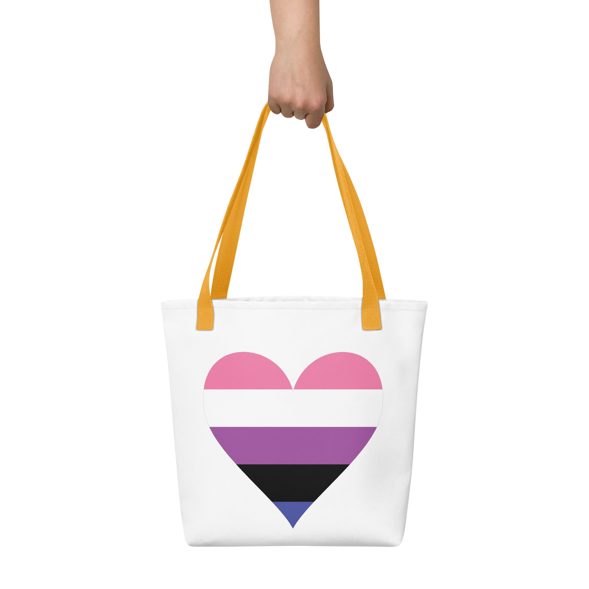 Tote bag- Genderfluid Heart