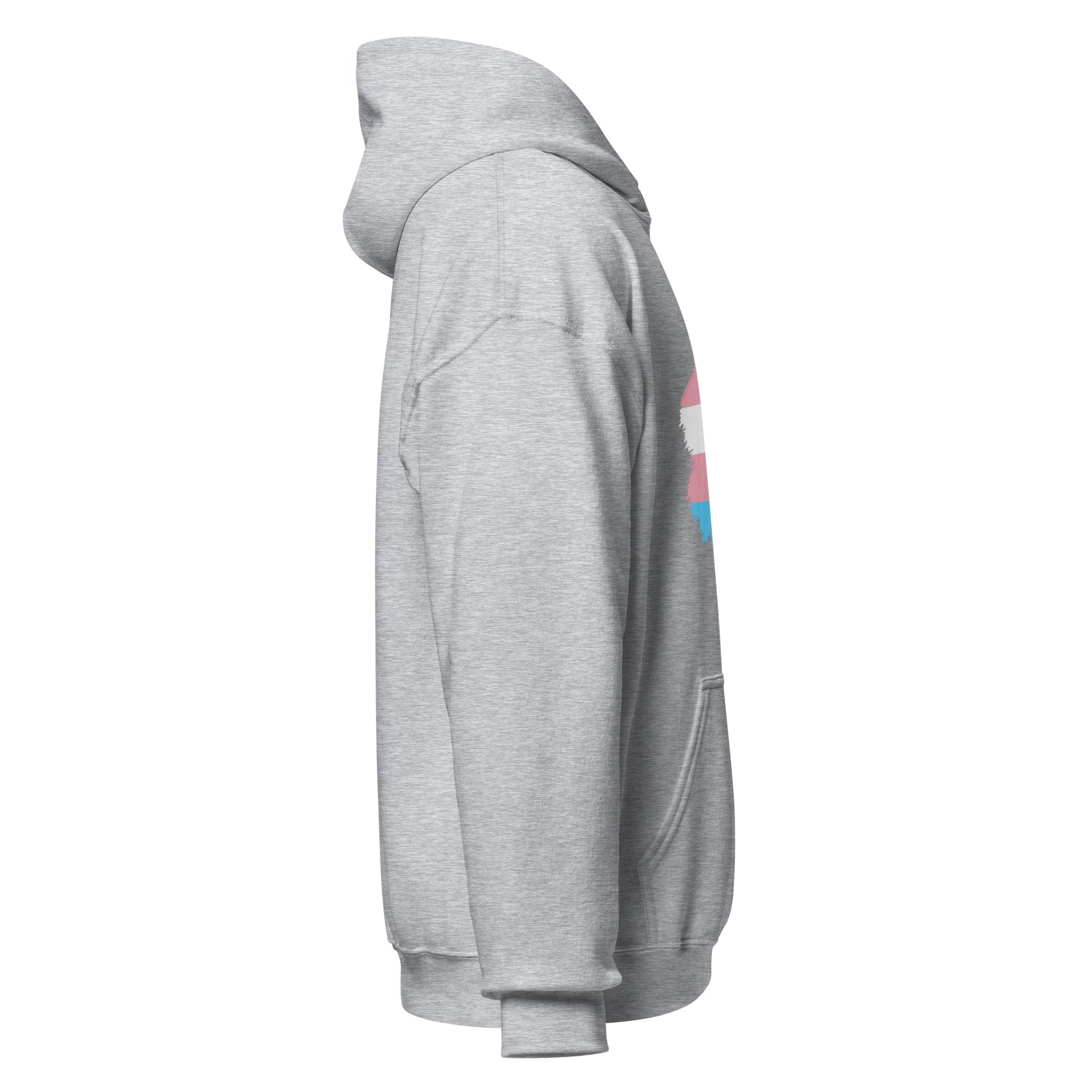 Unisex Hoodie-Transgender Grunge Flag