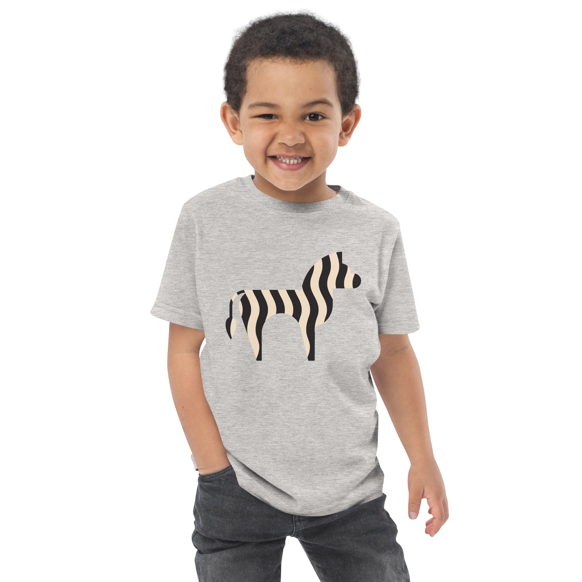 Toddler jersey t-shirt-Zebra