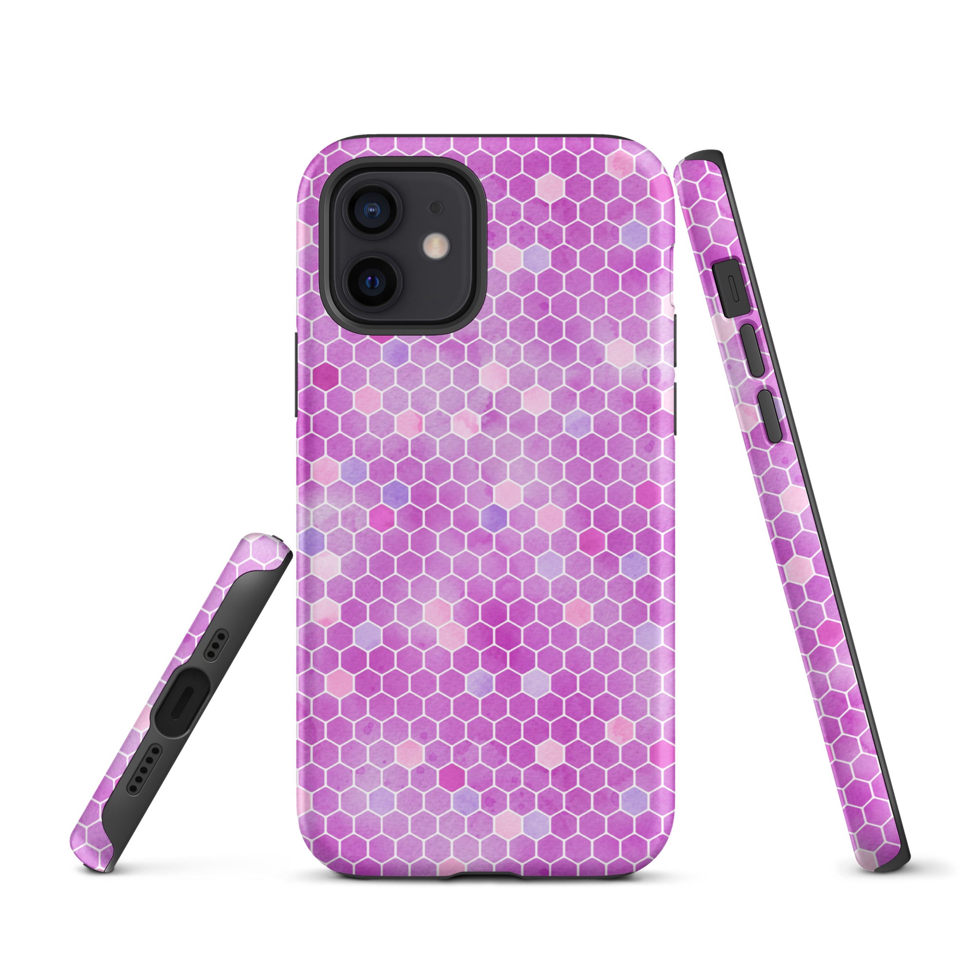 Tough Case for iPhone®- Honeycomb Pink