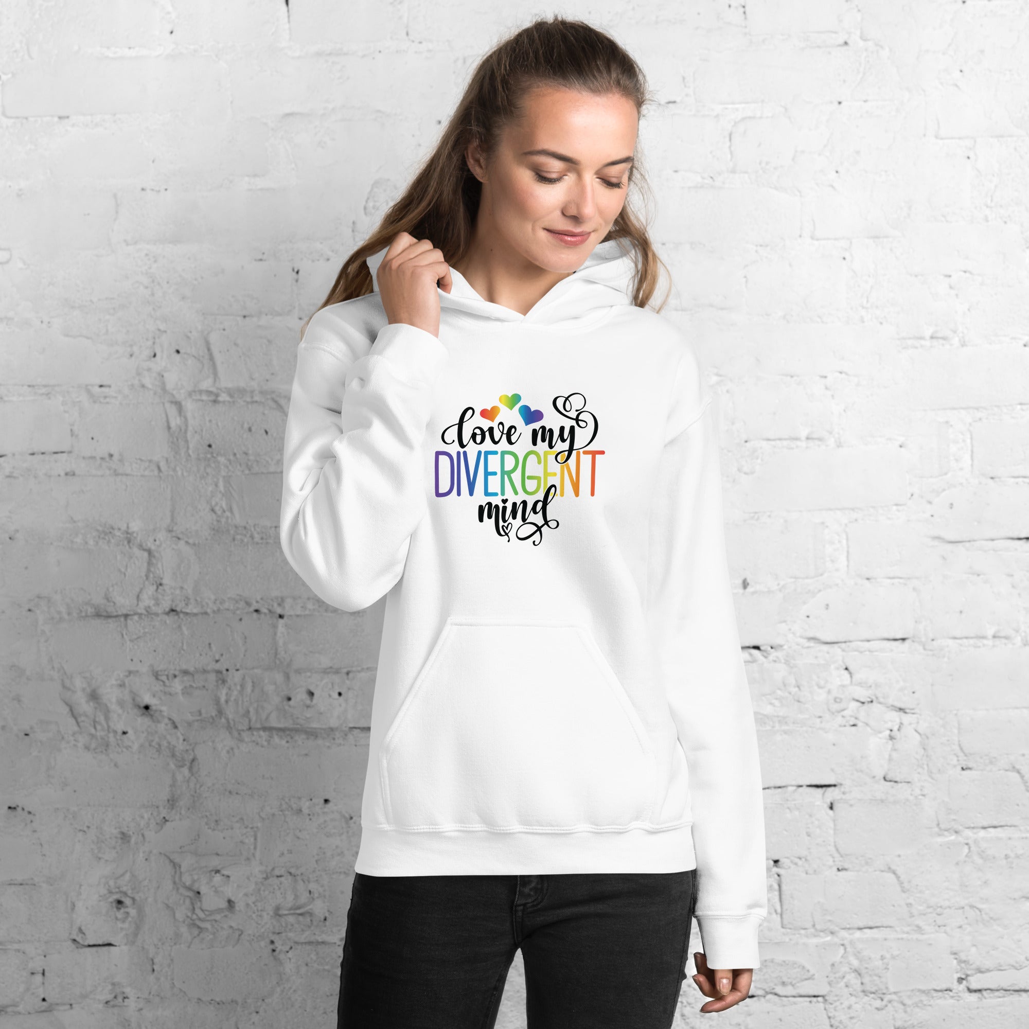 Unisex Hoodie- ADHD- Love My Divergent Mind