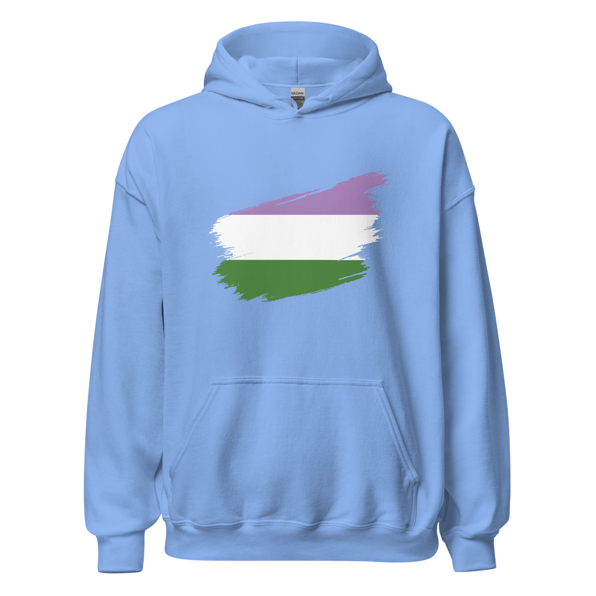 Unisex Hoodie-Genderqueer Grunge Flag
