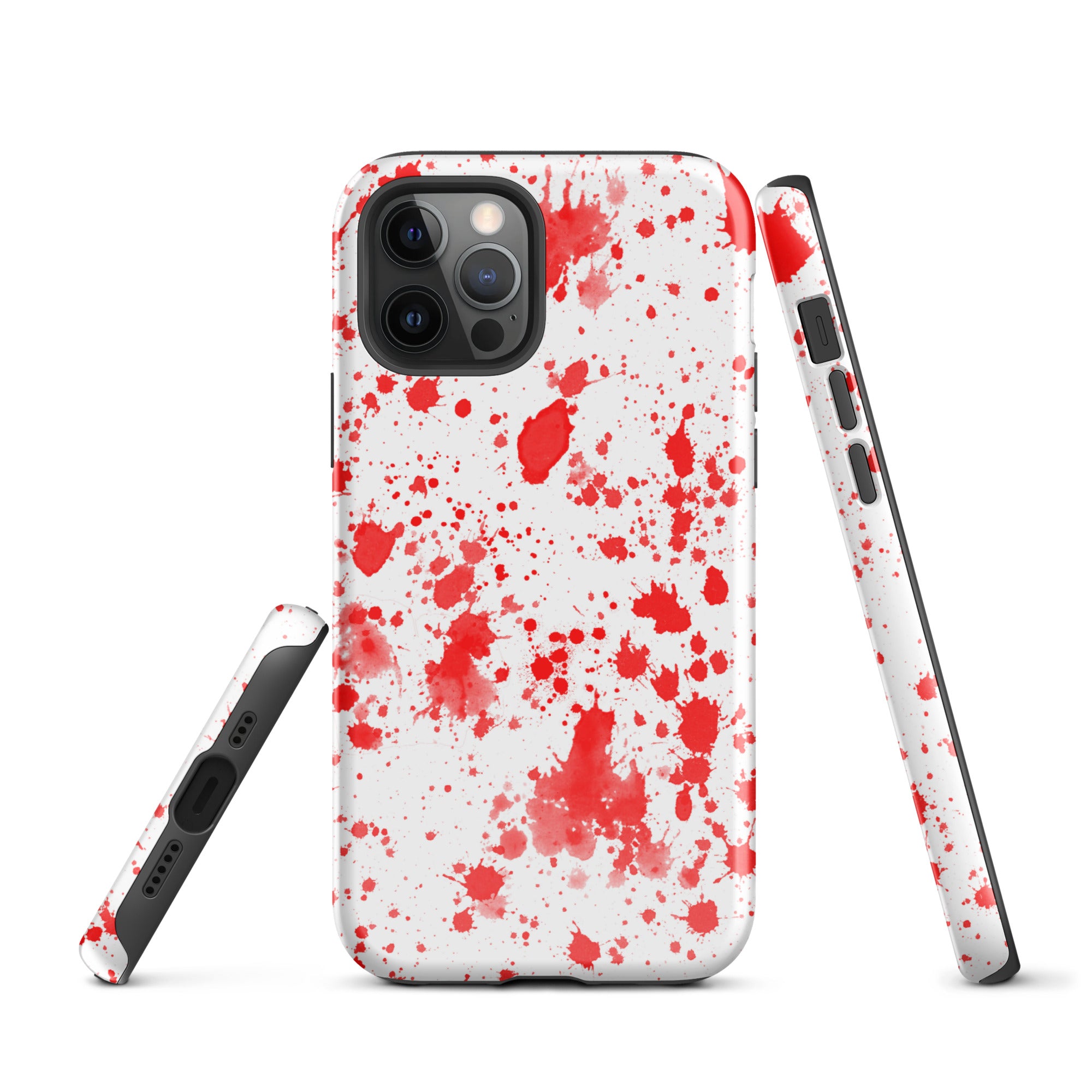 Tough Case for iPhone®- Paint Splatter Red