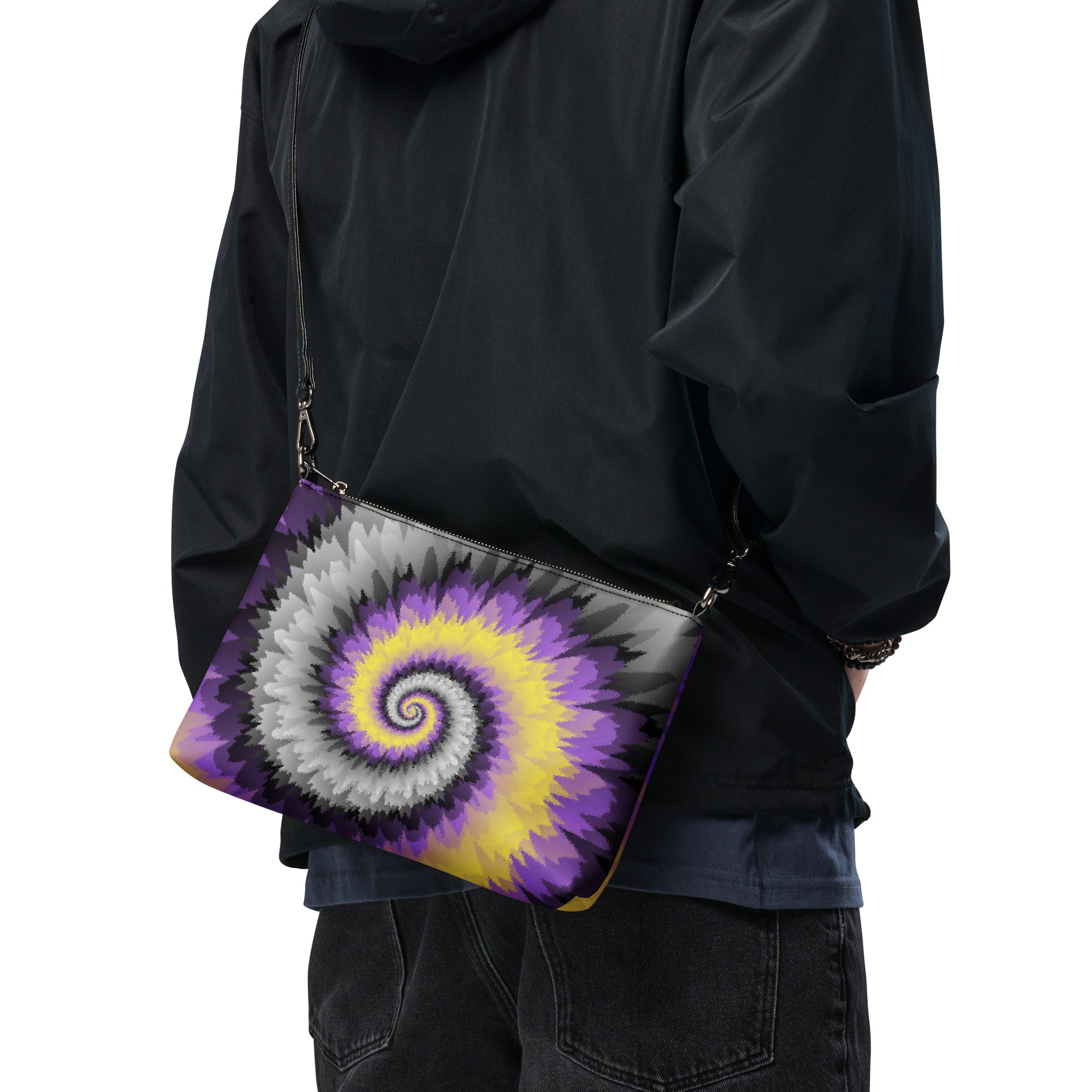 Crossbody bag- Tie Dye Spiral- Nonbinary