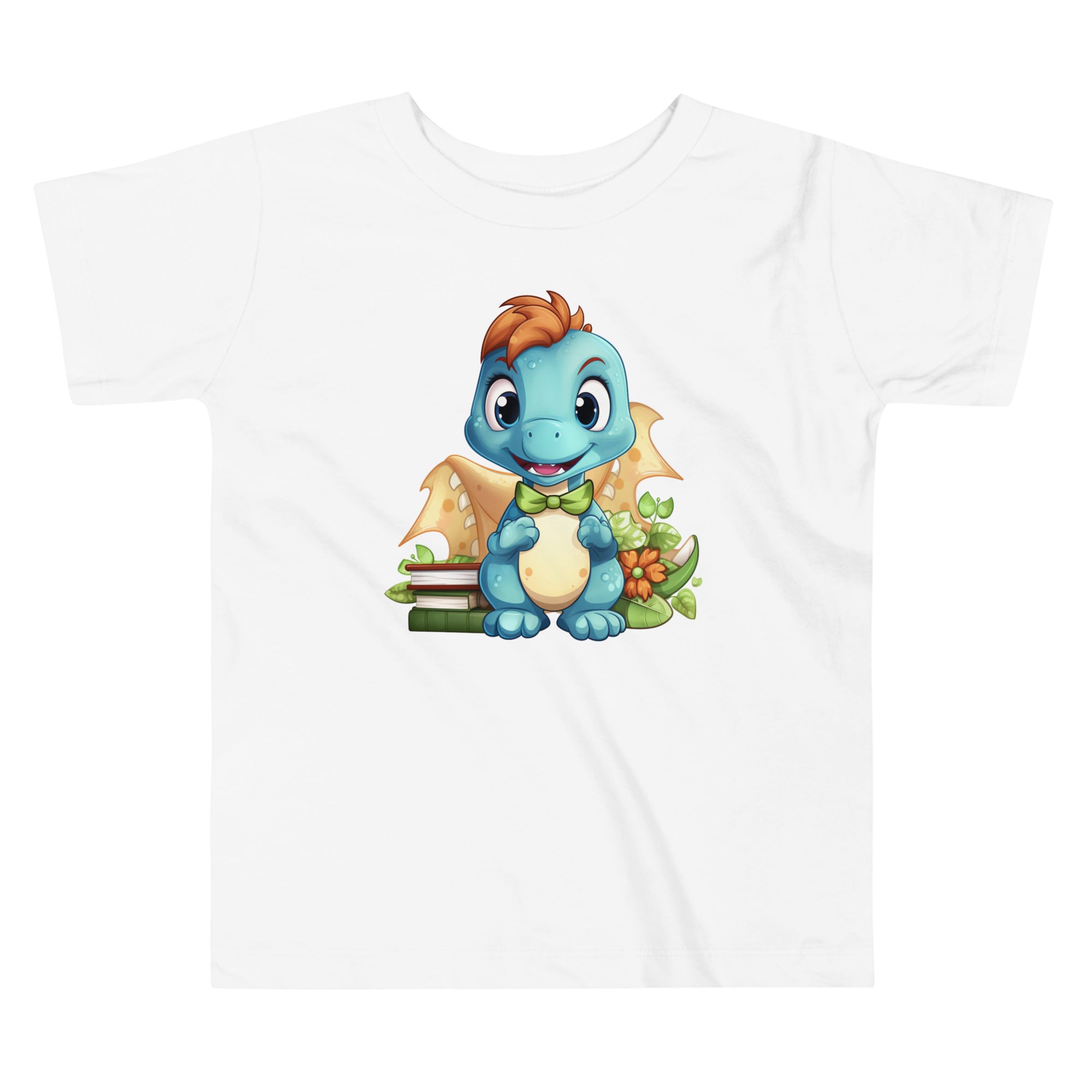 Toddler Short Sleeve Tee- Cute Dinosaur