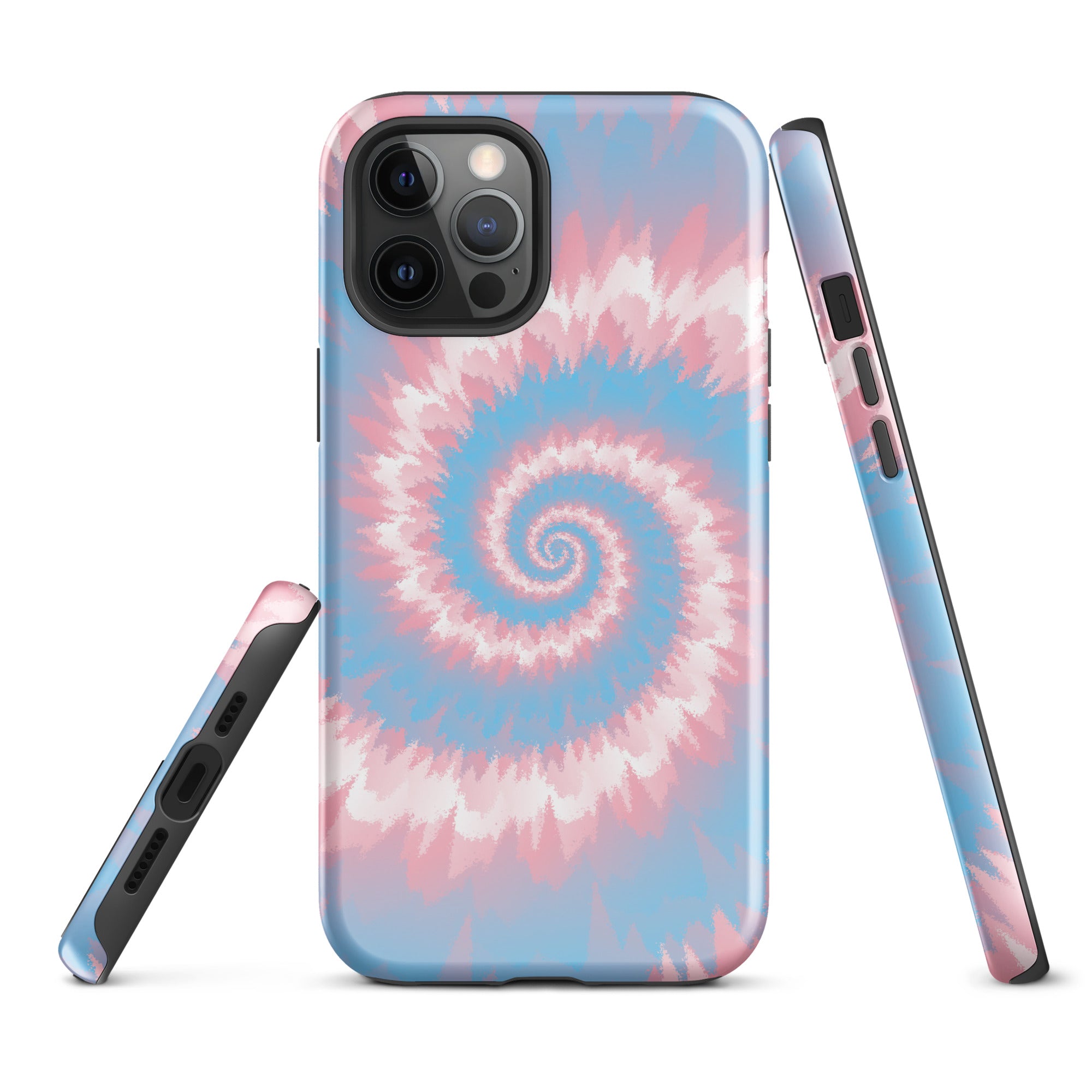 Tough Case for iPhone®-Tie Dye Spiral - Transgender