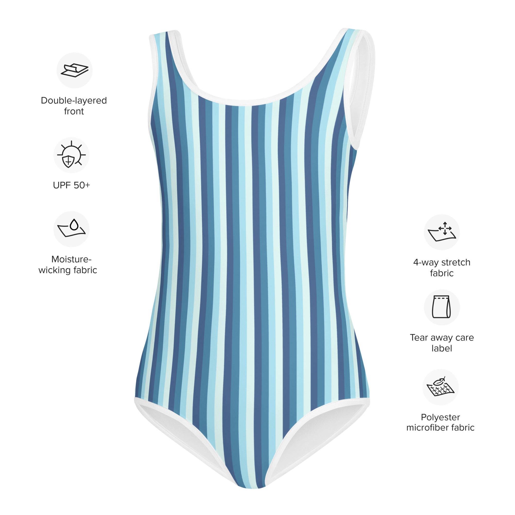 Colorful Striped Kids Swimsuit XIII