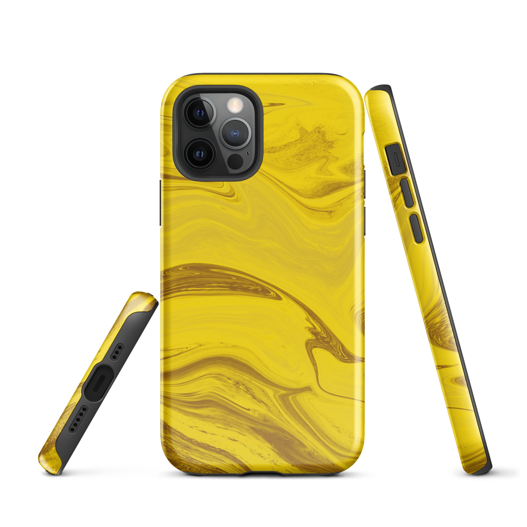 Tough Case for iPhone®- Liquid Gold Marble