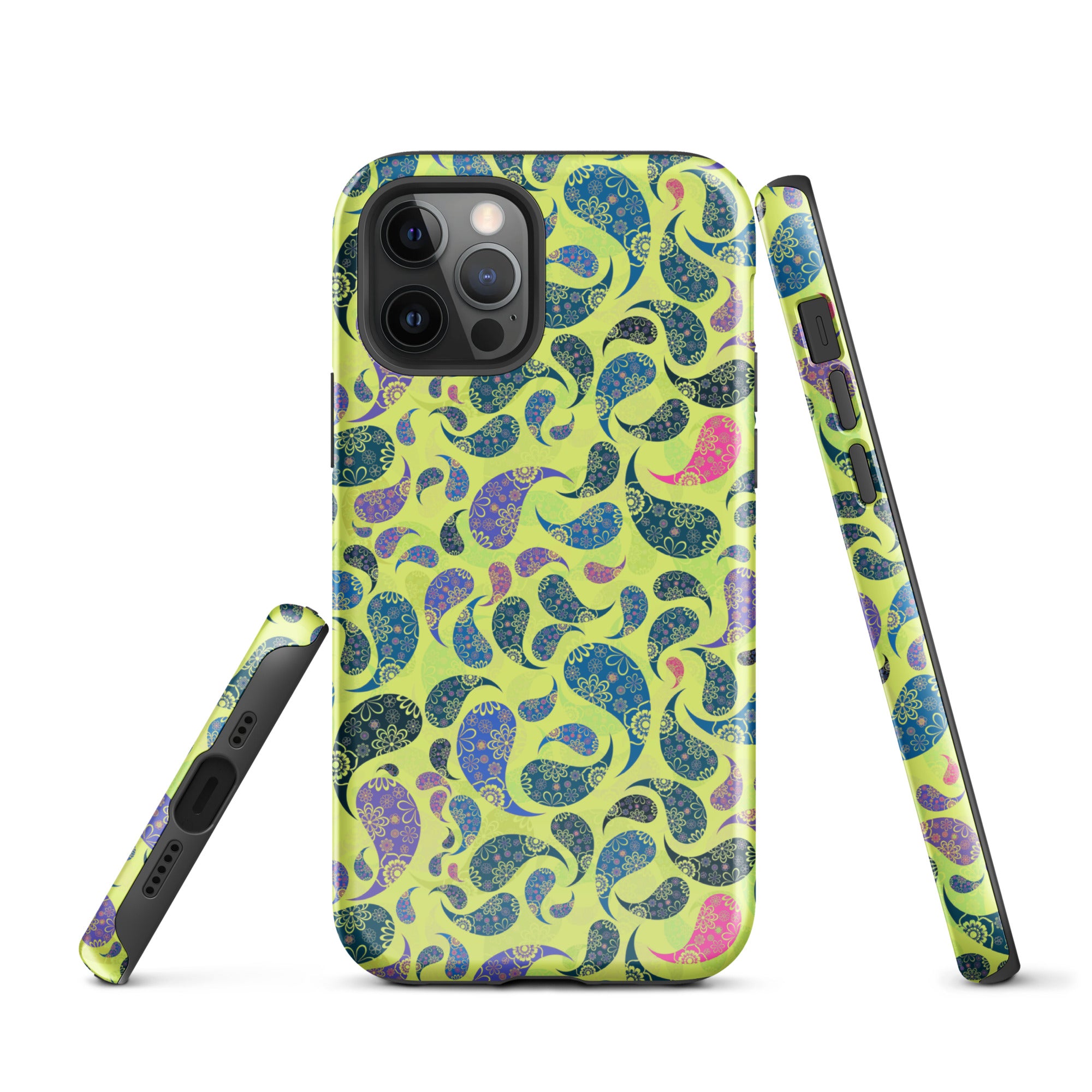 Tough Case for iPhone®- Paisley Yellow