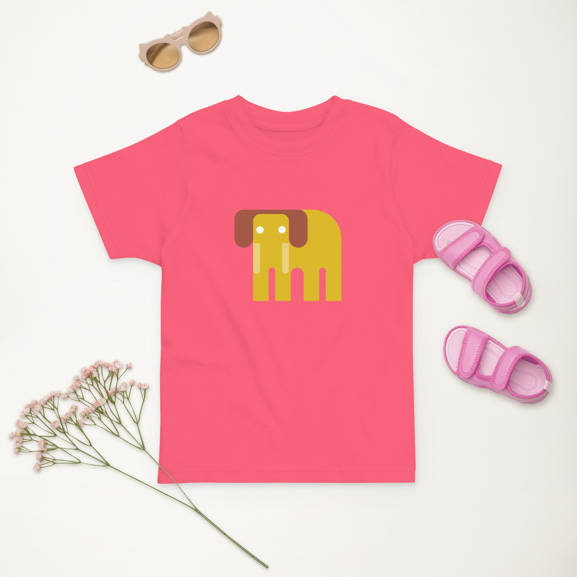 Toddler jersey t-shirt-Elephant