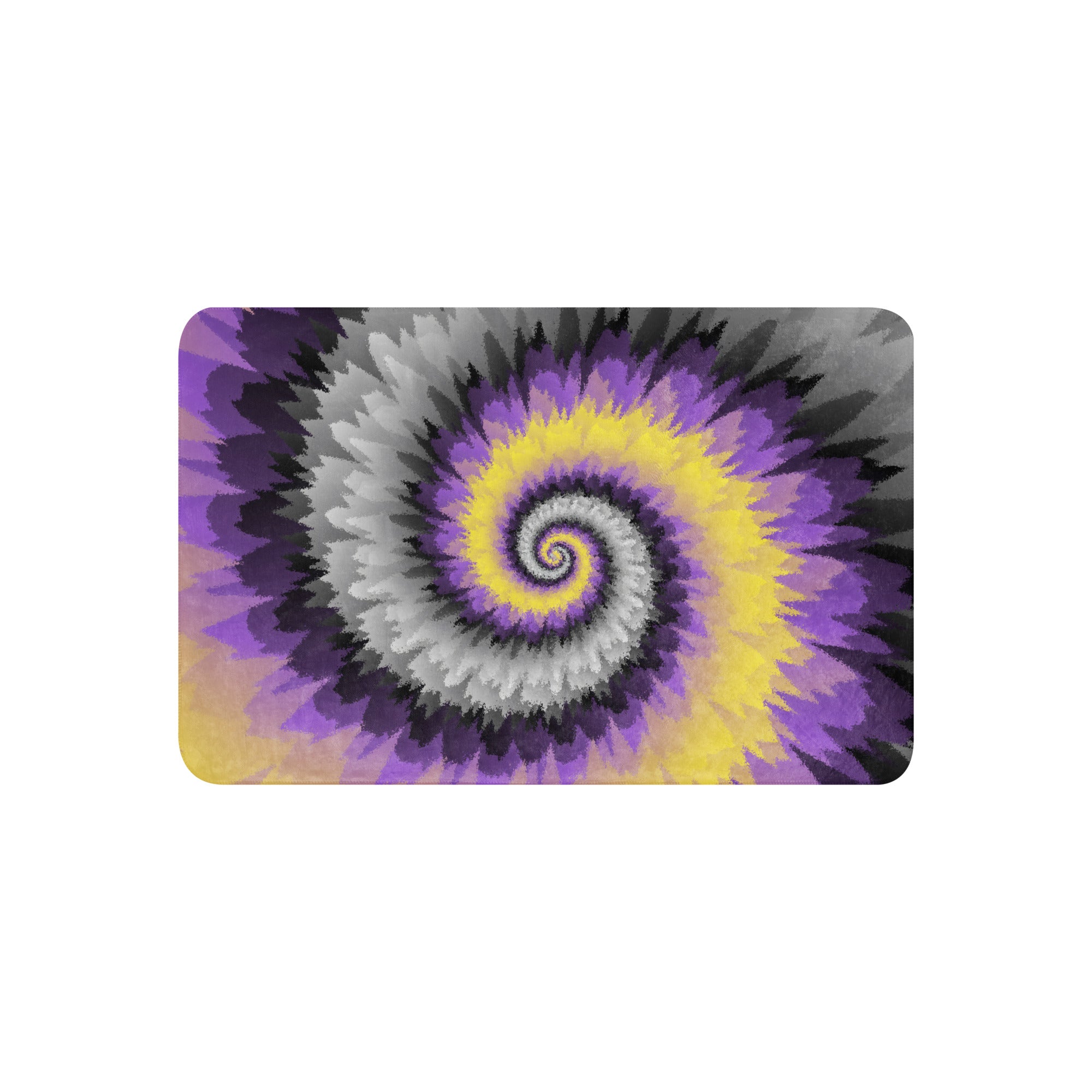 Sherpa blanket- Tie Dye Spiral-Nonbinary