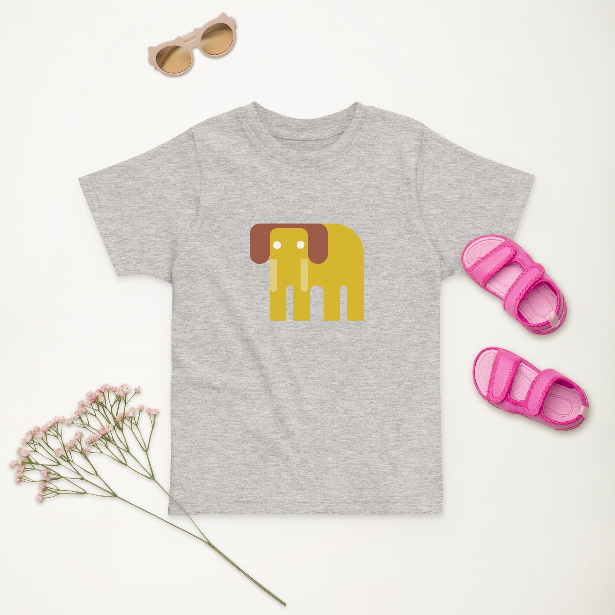 Toddler jersey t-shirt-Elephant