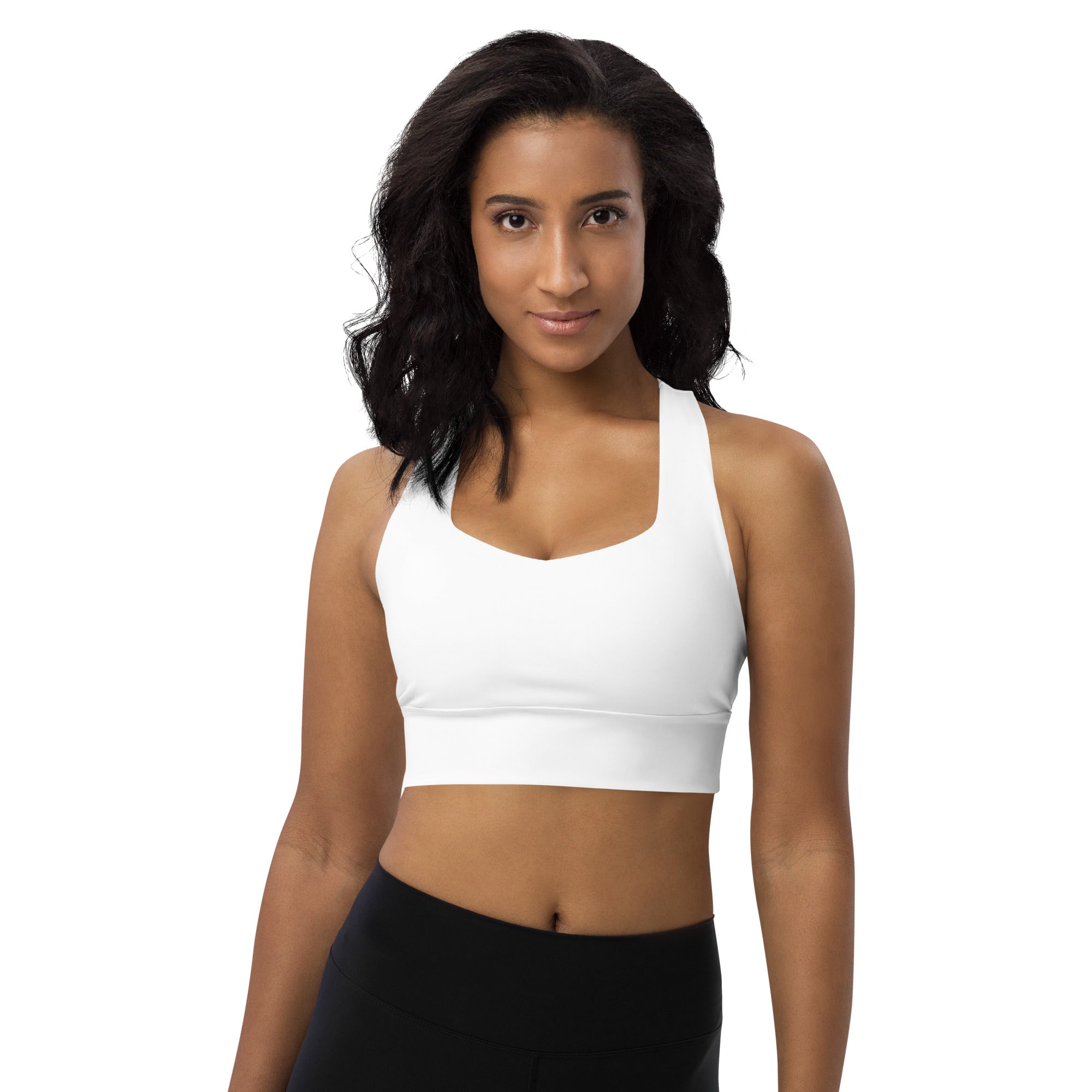 Longline sports bra- White